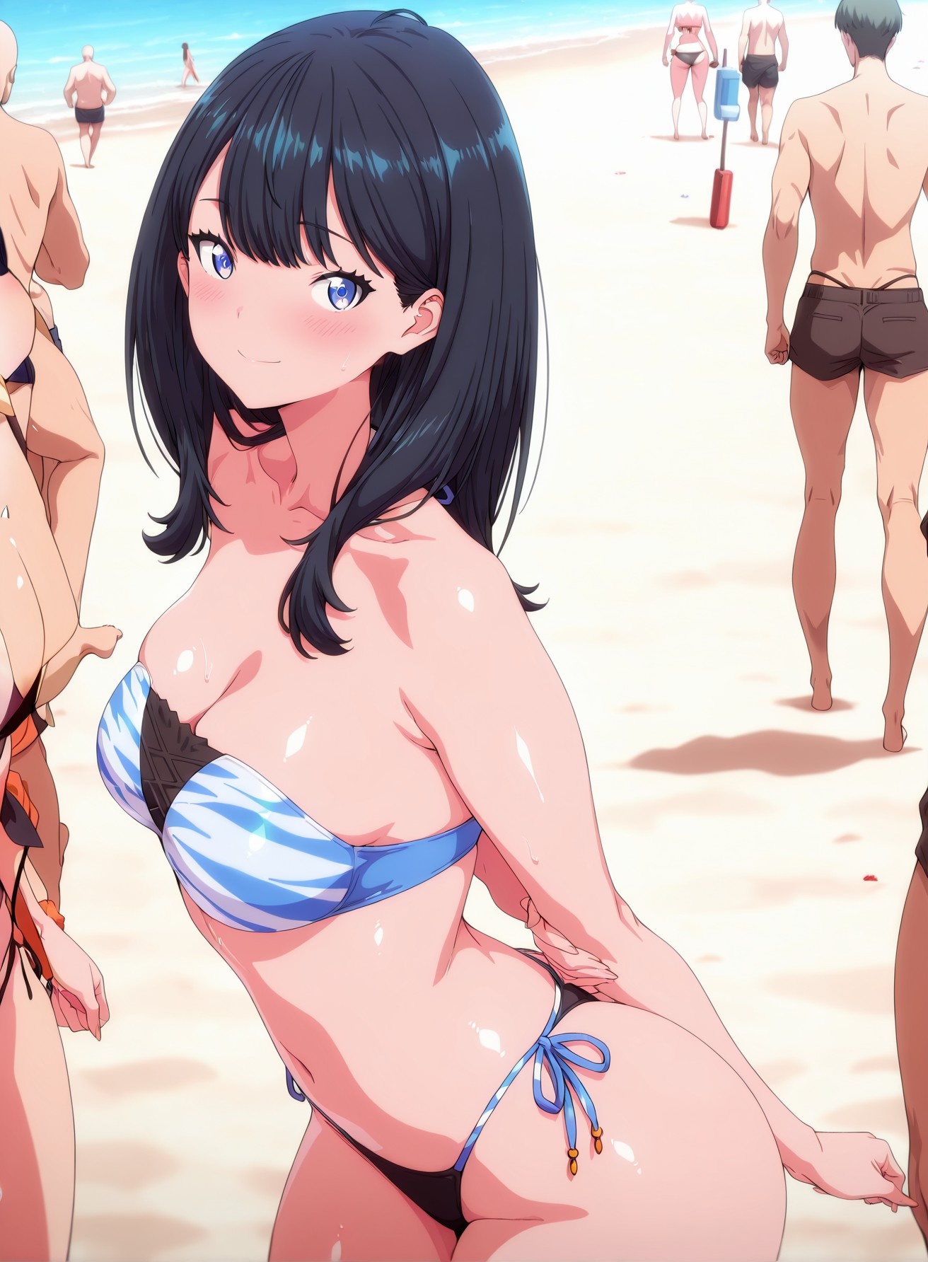'Anime Girl Tạo Bởi AI - SSSS.GRIDMAN 宝多六花: Đồng Phục Học Sinh Ôm Sát 177P'
