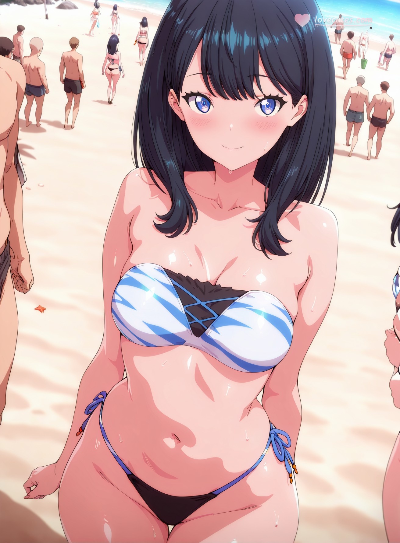 'Anime Girl Tạo Bởi AI - SSSS.GRIDMAN 宝多六花: Đồng Phục Học Sinh Ôm Sát 177P'