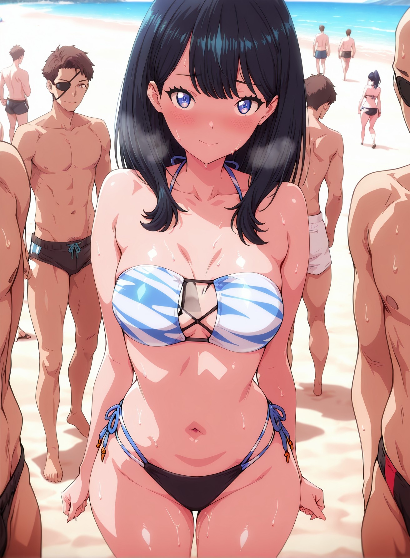 'Anime Girl Tạo Bởi AI - SSSS.GRIDMAN 宝多六花: Đồng Phục Học Sinh Ôm Sát 177P'
