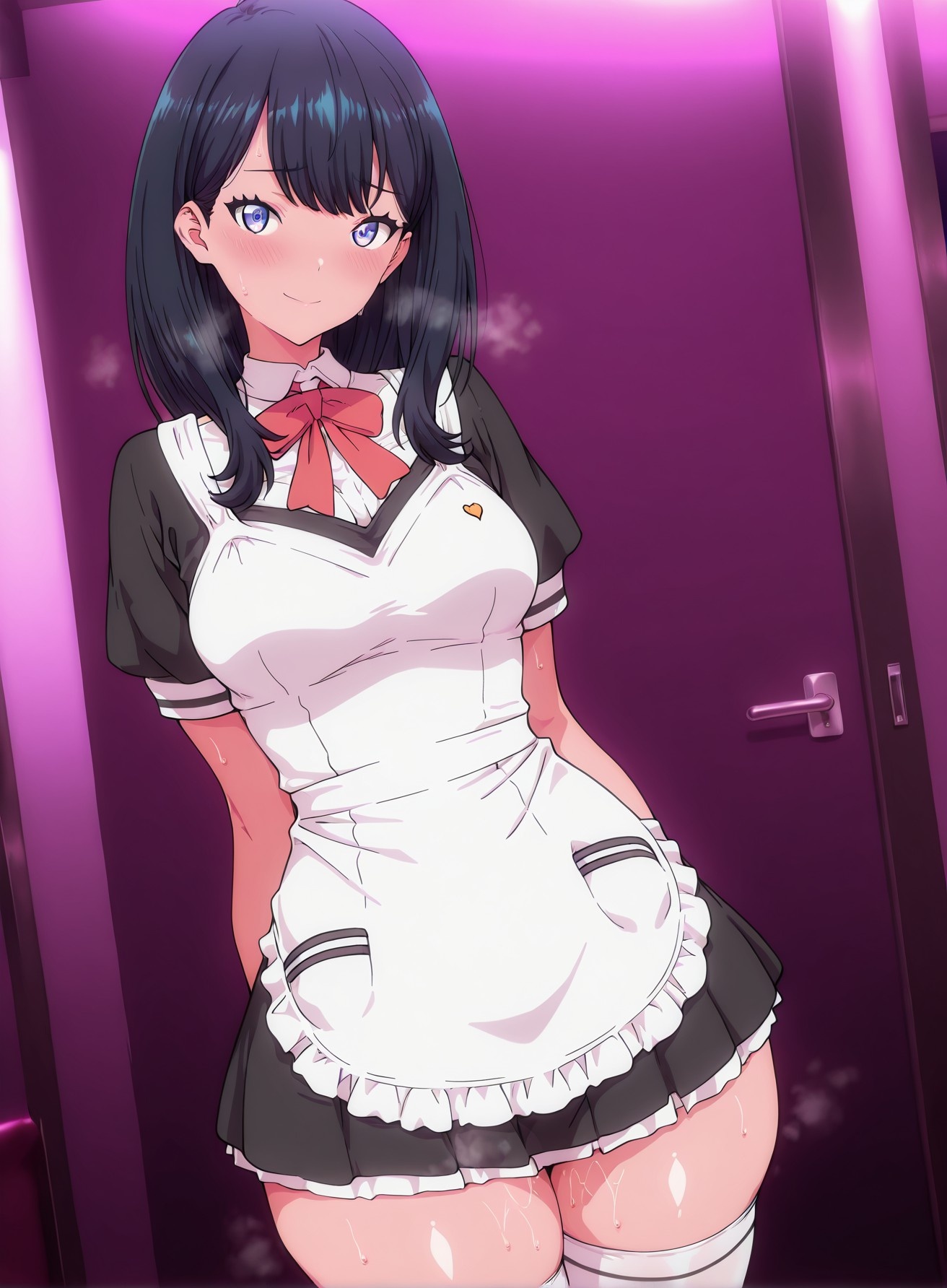 AI生成動漫女孩 - SSSS.GRIDMAN 寶多六花：學生裝緊身衣露穴 177P