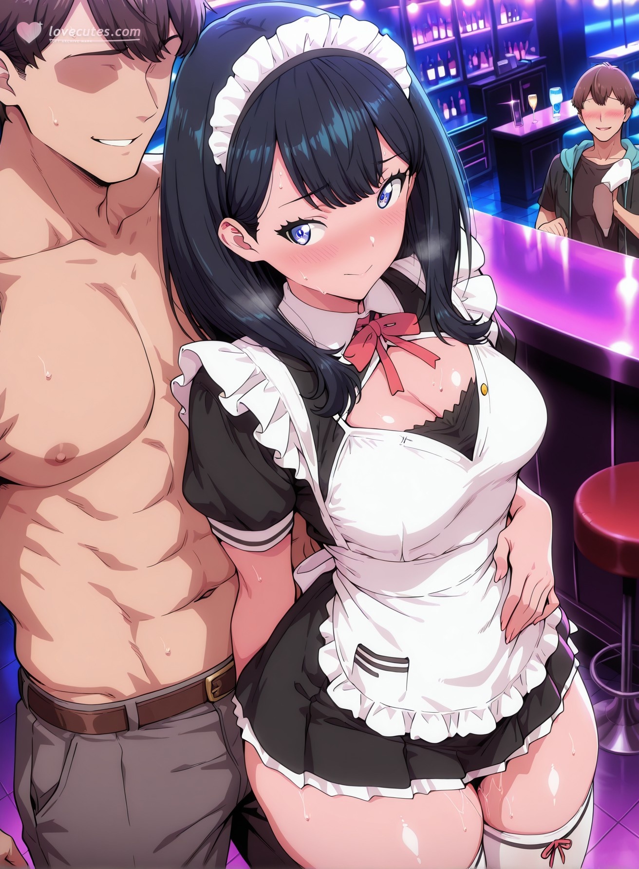 AI生成アニメ少女 - SSSS.GRIDMAN 宝多六花：学生服タイト衣装露穴 177P