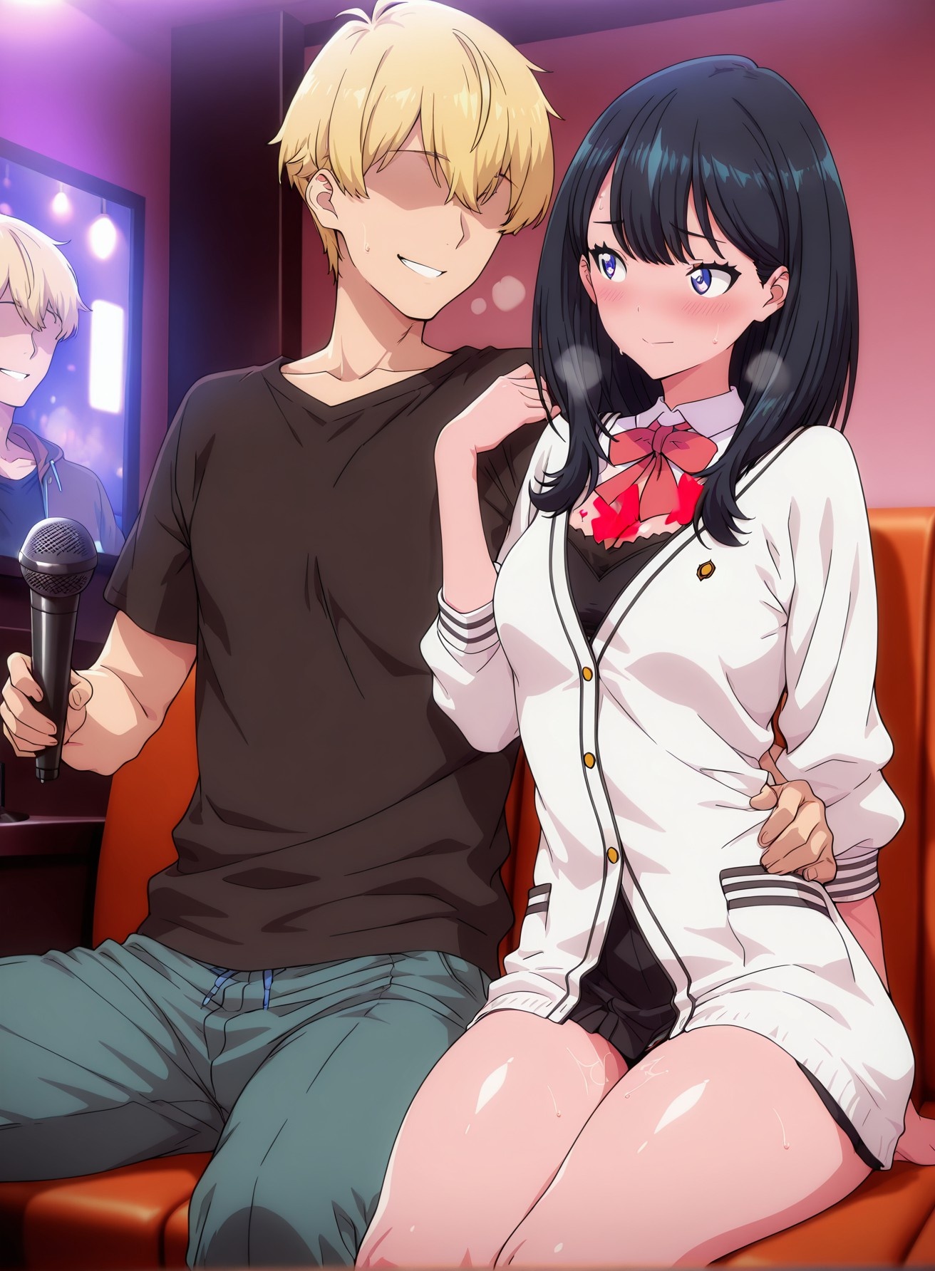 AI Generated Anime Girl - SSSS.GRIDMAN Rikka Takarada: Student Outfit Bodysuit Reveal 177P