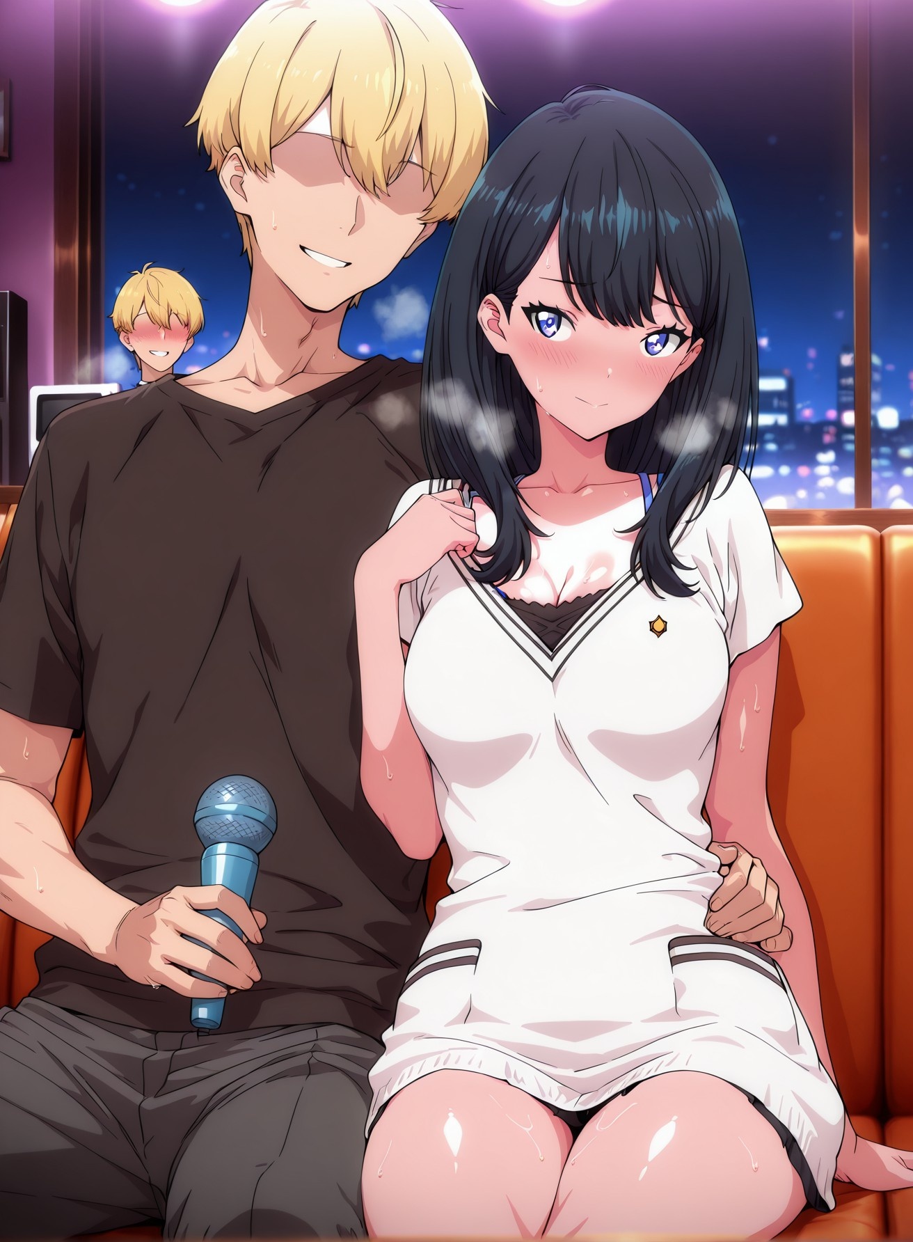 AI Generated Anime Girl - SSSS.GRIDMAN Rikka Takarada: Student Outfit Bodysuit Reveal 177P