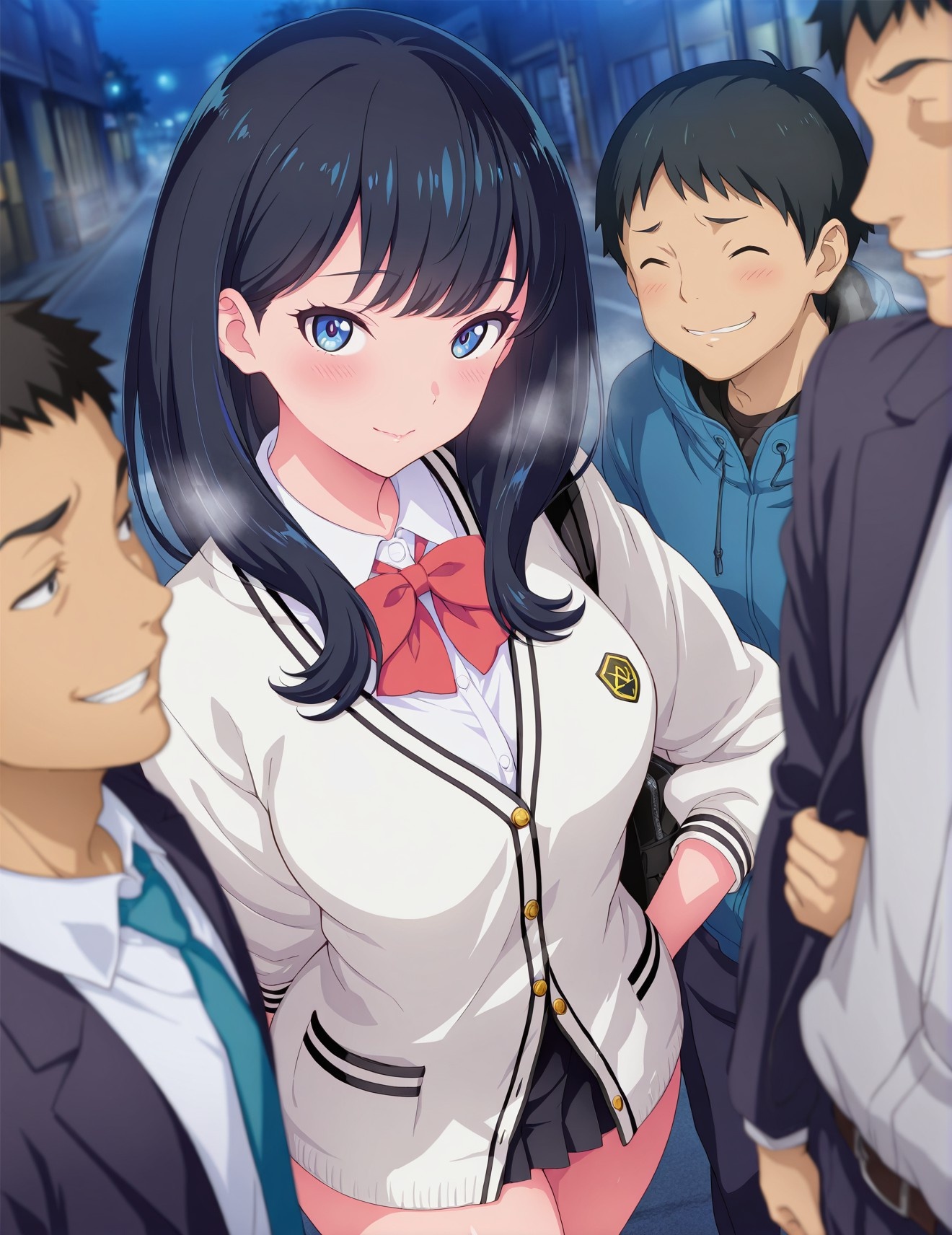 'Anime Girl Tạo Bởi AI - SSSS.GRIDMAN 宝多六花: Áo Học Sinh Lót Ren 252P'