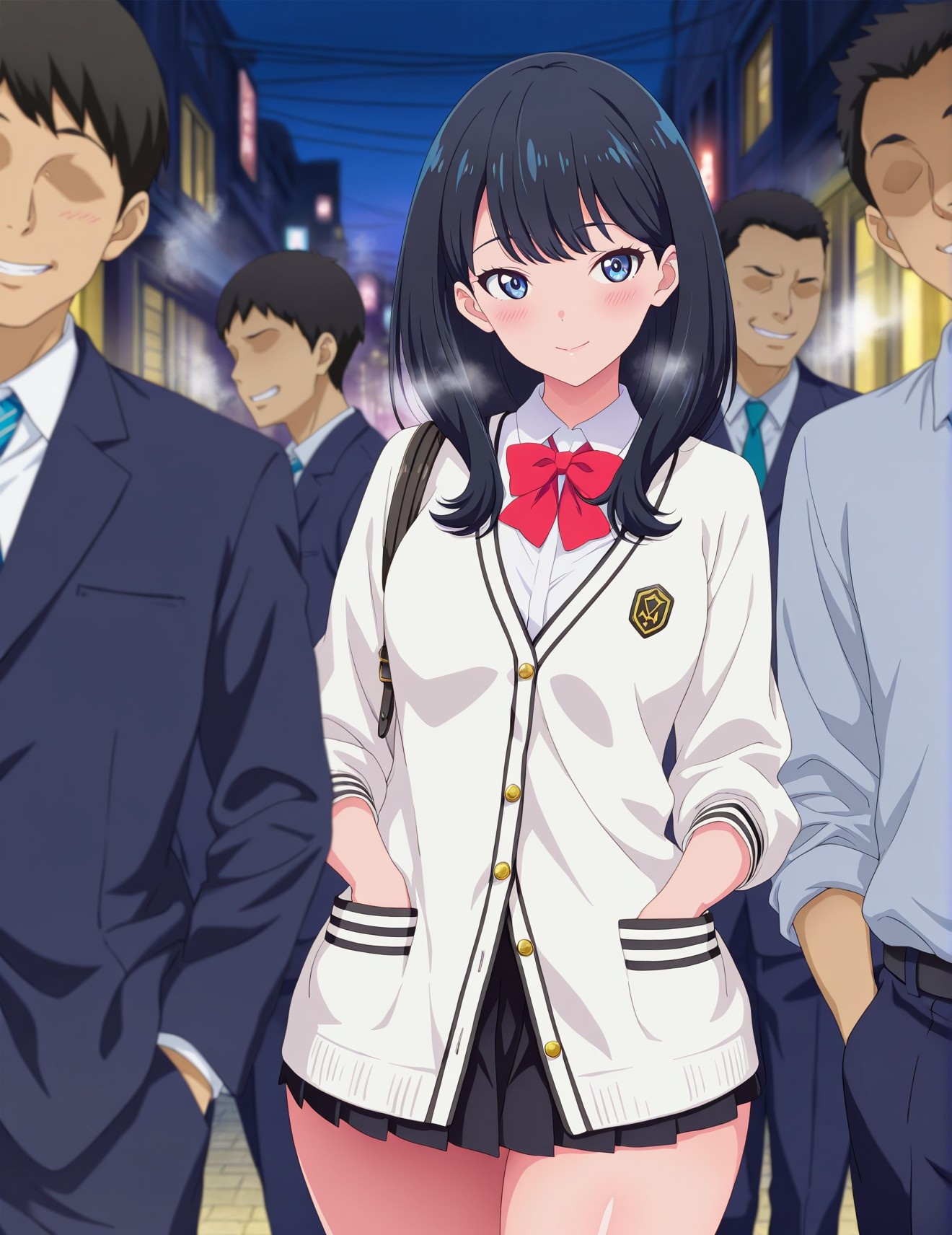 'Anime Girl Tạo Bởi AI - SSSS.GRIDMAN 宝多六花: Áo Học Sinh Lót Ren 252P'