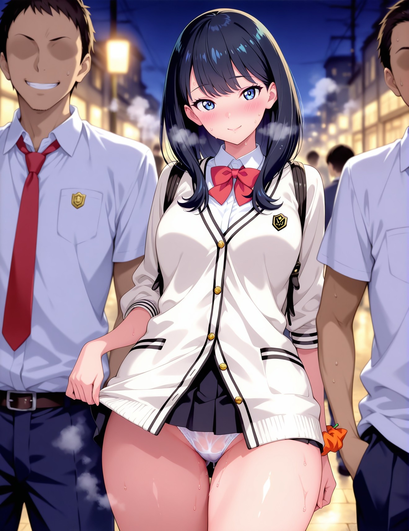 'Anime Girl Tạo Bởi AI - SSSS.GRIDMAN 宝多六花: Áo Học Sinh Lót Ren 252P'