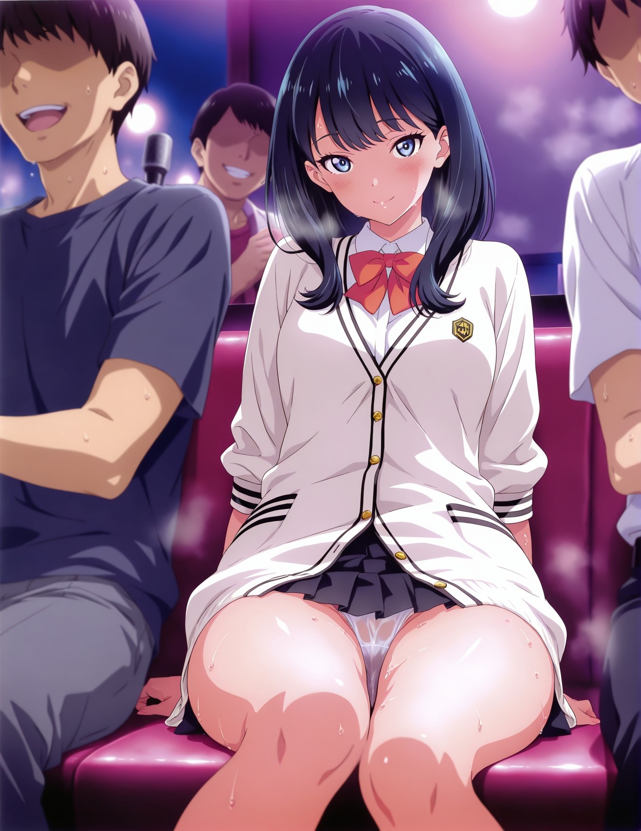 'Anime Girl Tạo Bởi AI - SSSS.GRIDMAN 宝多六花: Áo Học Sinh Lót Ren 252P'