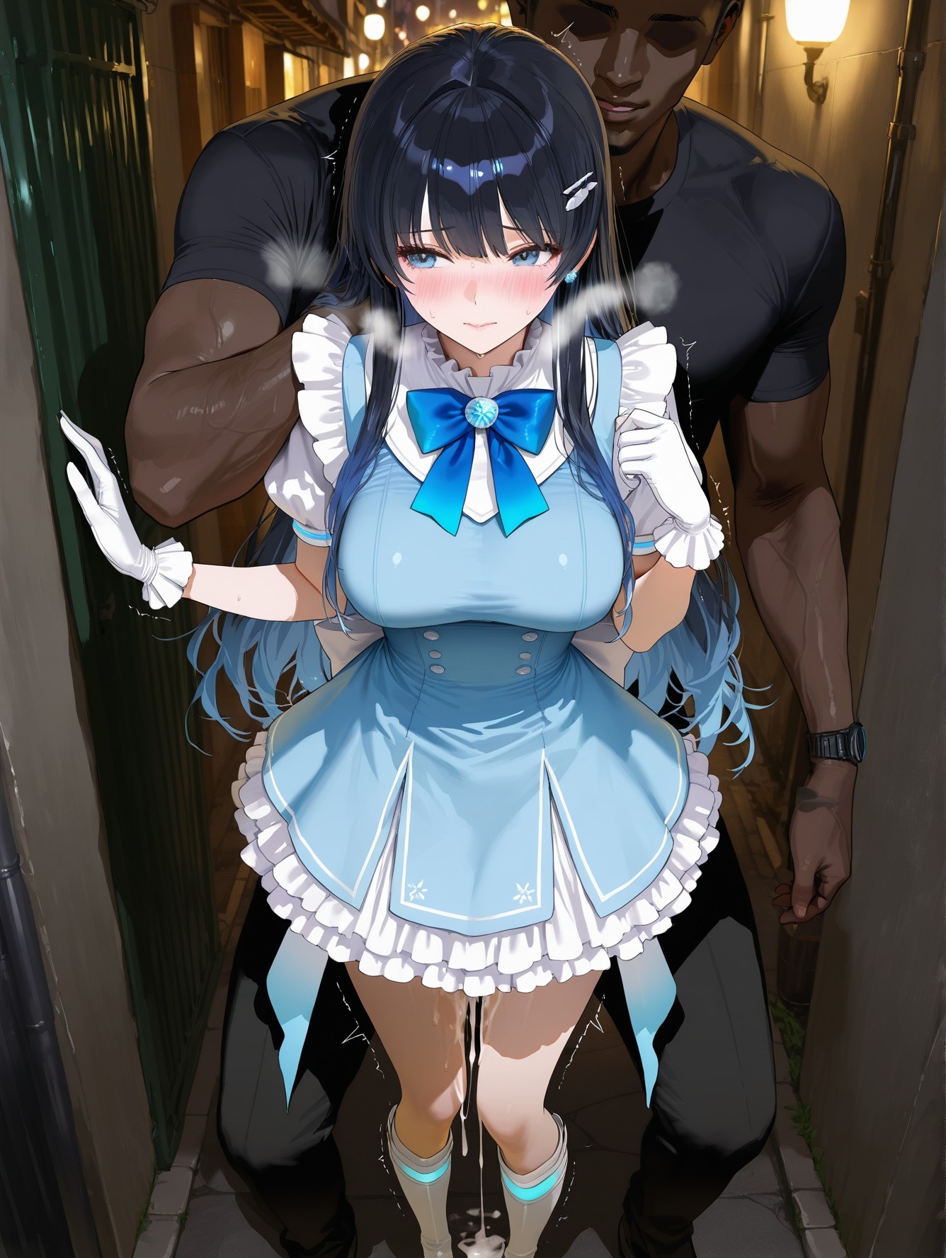 'Anime Girl Do AI Tạo Ra - YouTuber Ảo 七海うらら: Bộ Ảnh Đen Siêu Mỏng 164P'