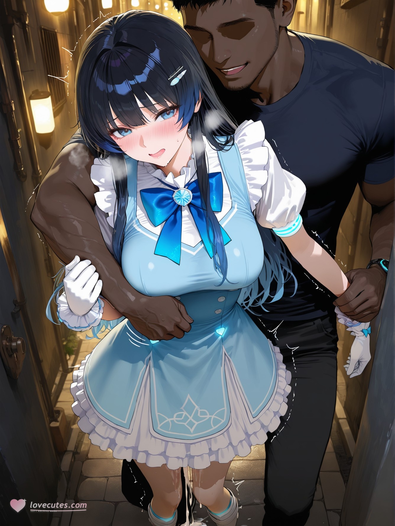 'Anime Girl Do AI Tạo Ra - YouTuber Ảo 七海うらら: Bộ Ảnh Đen Siêu Mỏng 164P'
