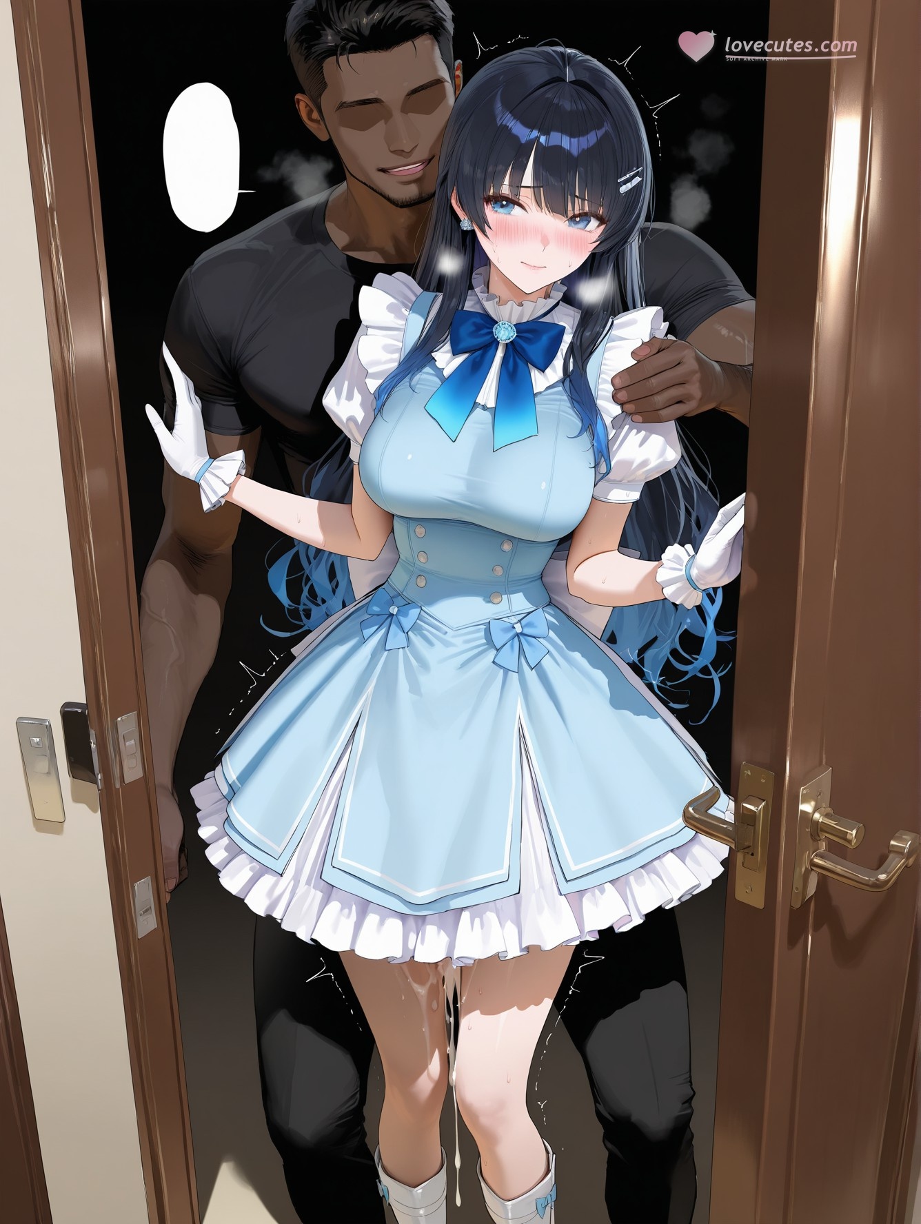 'Anime Girl Do AI Tạo Ra - YouTuber Ảo 七海うらら: Bộ Ảnh Đen Siêu Mỏng 164P'