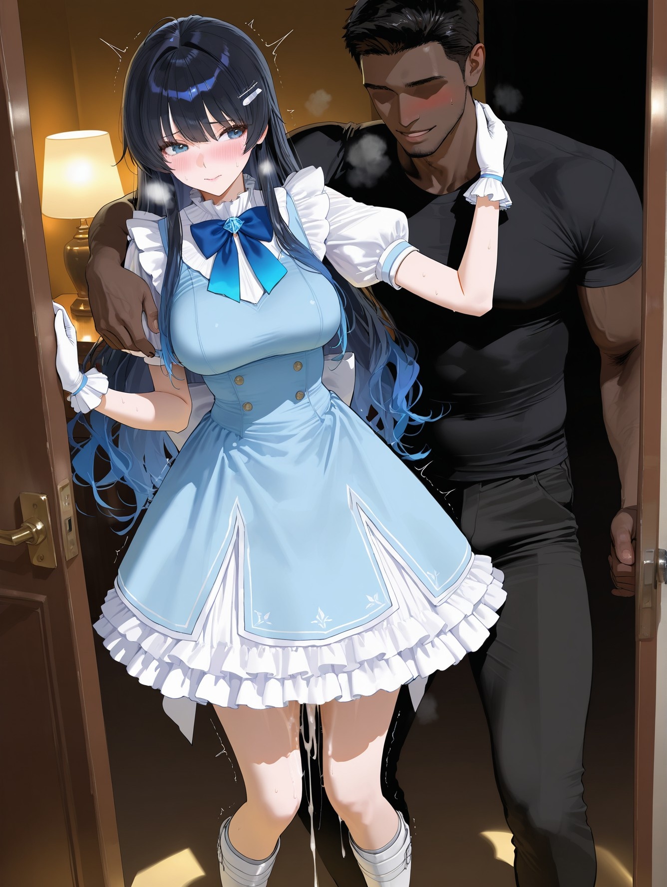 'Anime Girl Do AI Tạo Ra - YouTuber Ảo 七海うらら: Bộ Ảnh Đen Siêu Mỏng 164P'