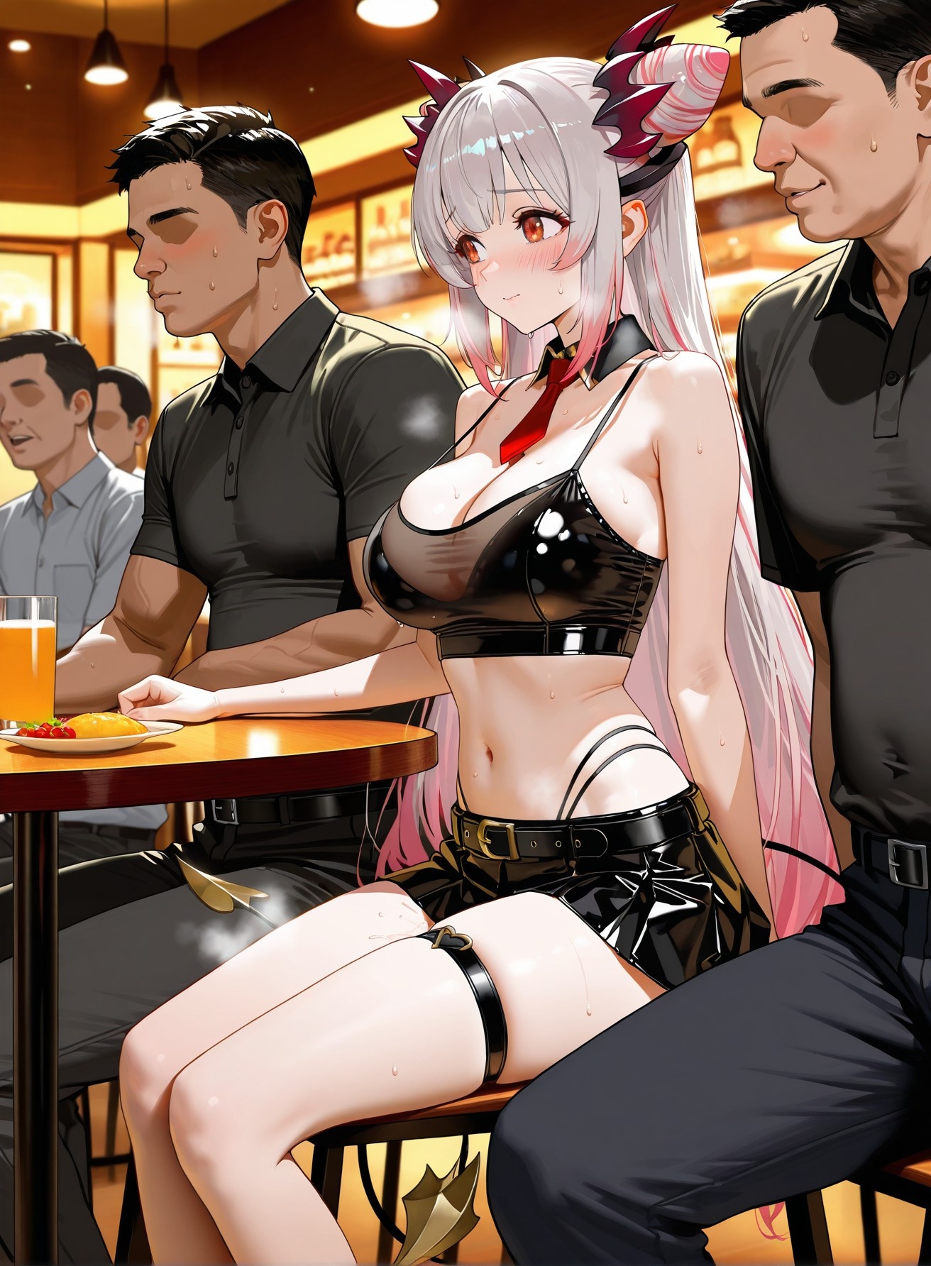 AI Generated Anime Girl - Virtual YouTuber Parta Suou：黑丝紧身衣露穴 261P