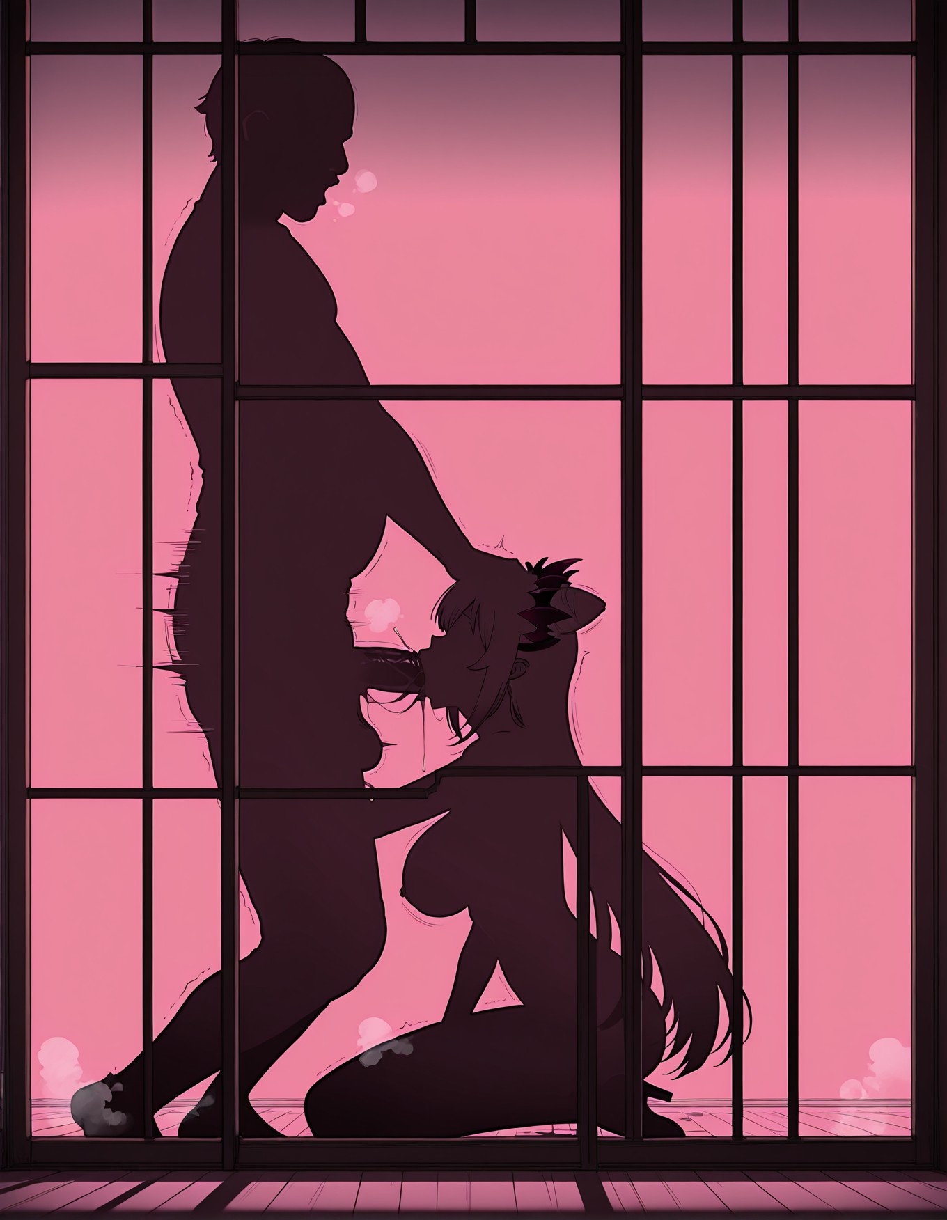 AI Generated Anime Girl - Virtual YouTuber Parta Suou: Black Stockings Bodysuit Revealing 261P