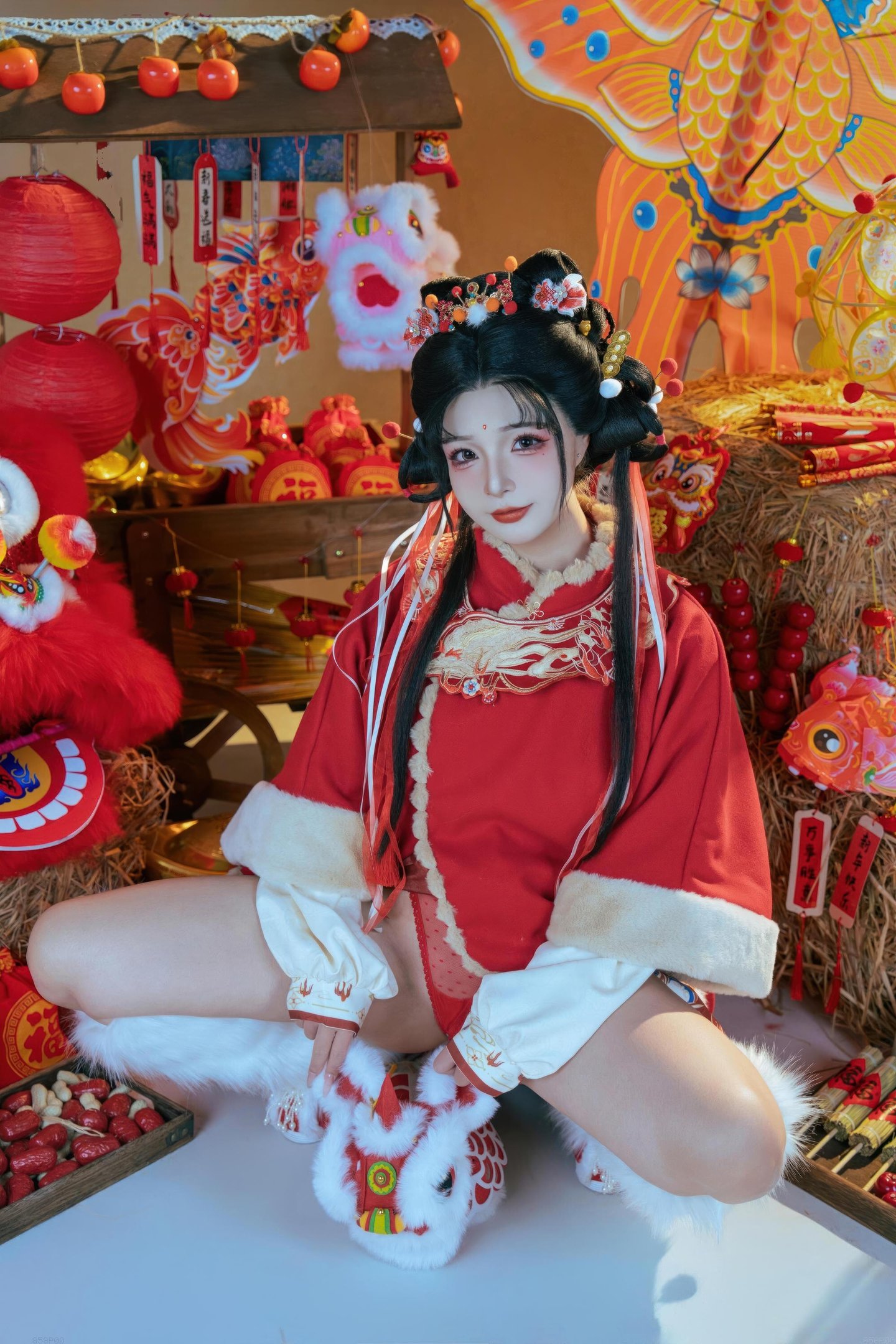 [Private] Yuuhui - 2026 Spring Festival Special: Lion Dance Girl - New Year Lion Dance Stickers, Large Scale 131P2V