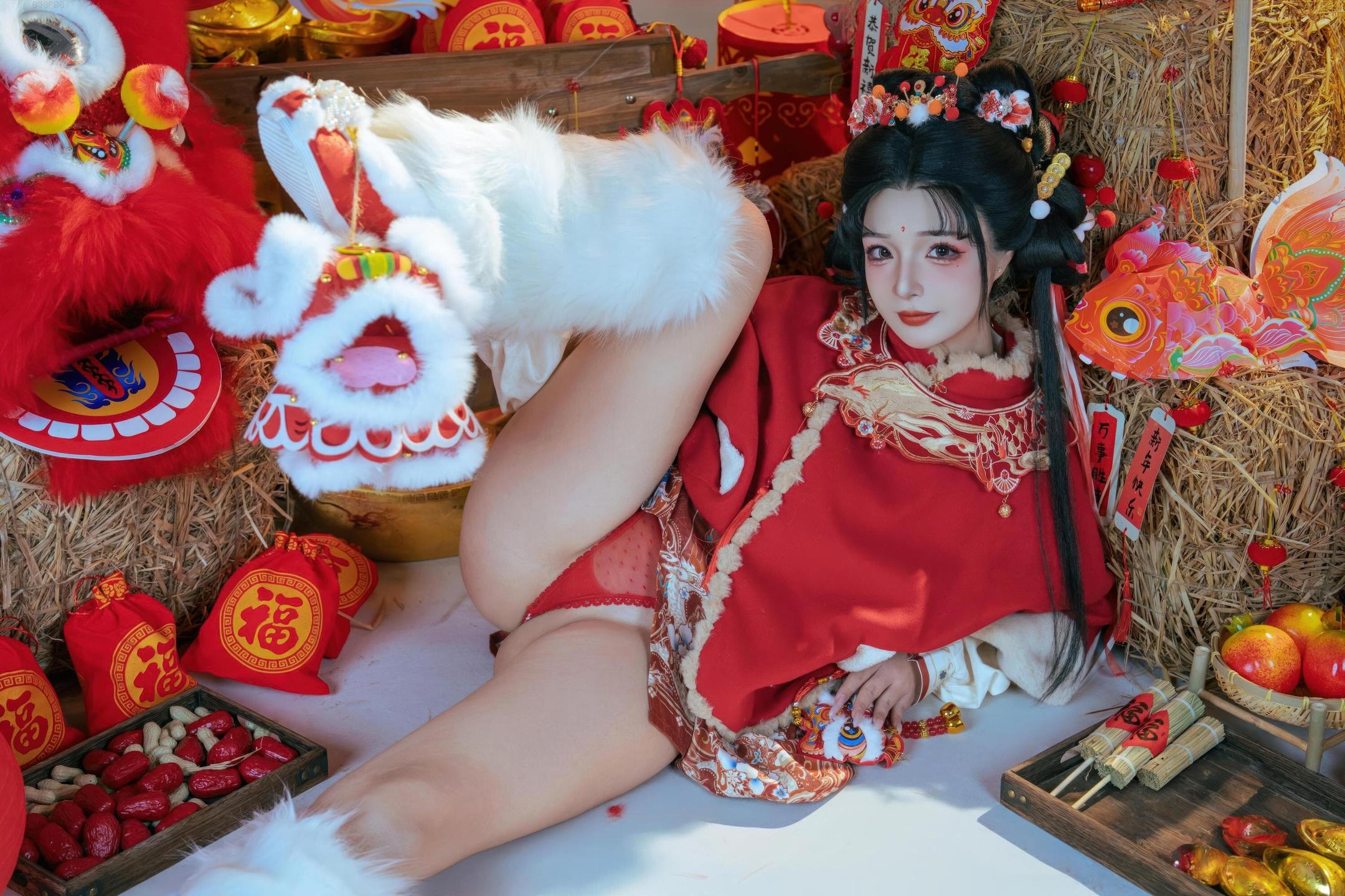 [Private] Yuuhui - 2026 Spring Festival Special: Lion Dance Girl - New Year Lion Dance Stickers, Large Scale 131P2V