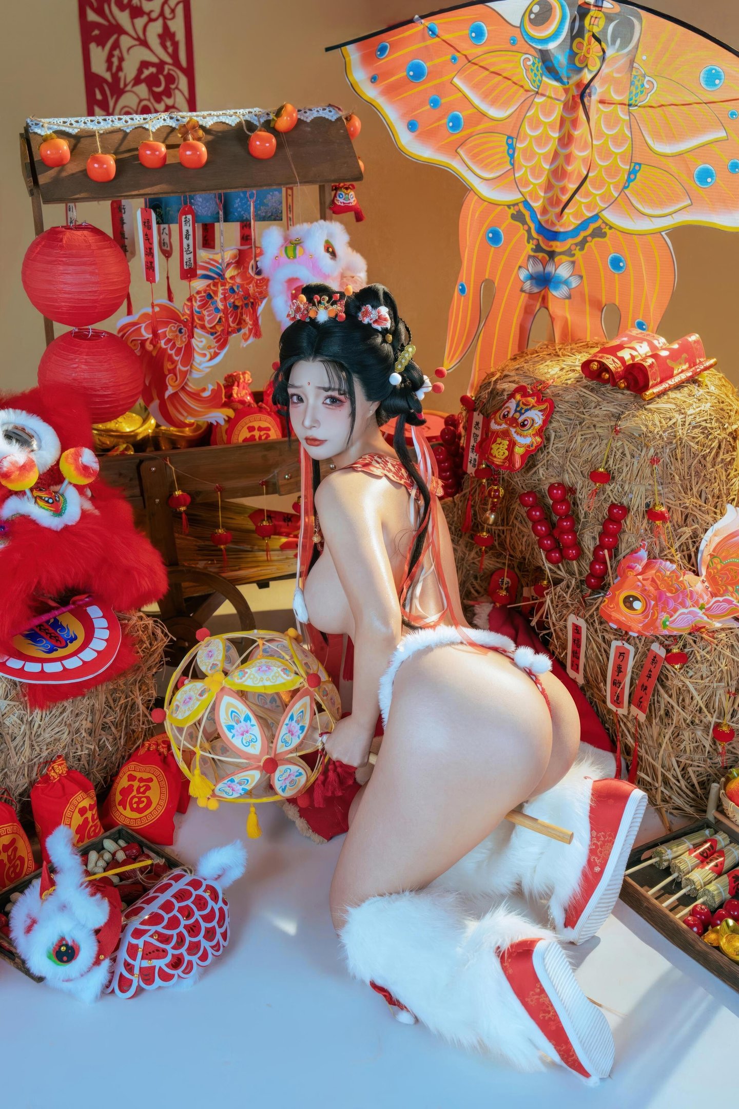 [Private] Yuuhui - 2026 Spring Festival Special: Lion Dance Girl - New Year Lion Dance Stickers, Large Scale 131P2V