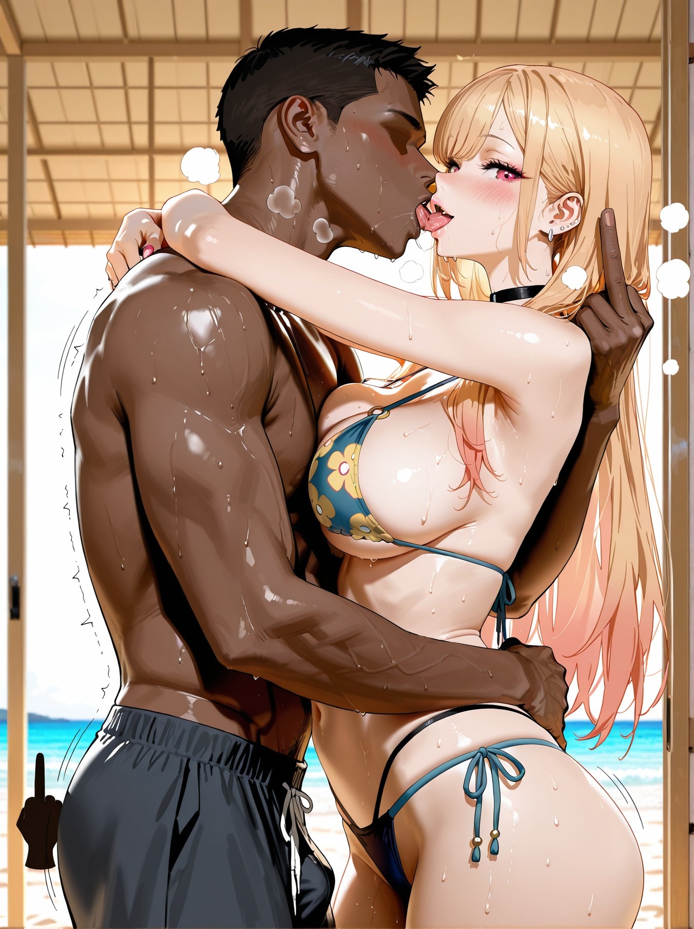 AI Generated Anime Girl - 更衣人偶坠入爱河 喜多川海梦 Vol.2：学生装紧身衣露穴 128P