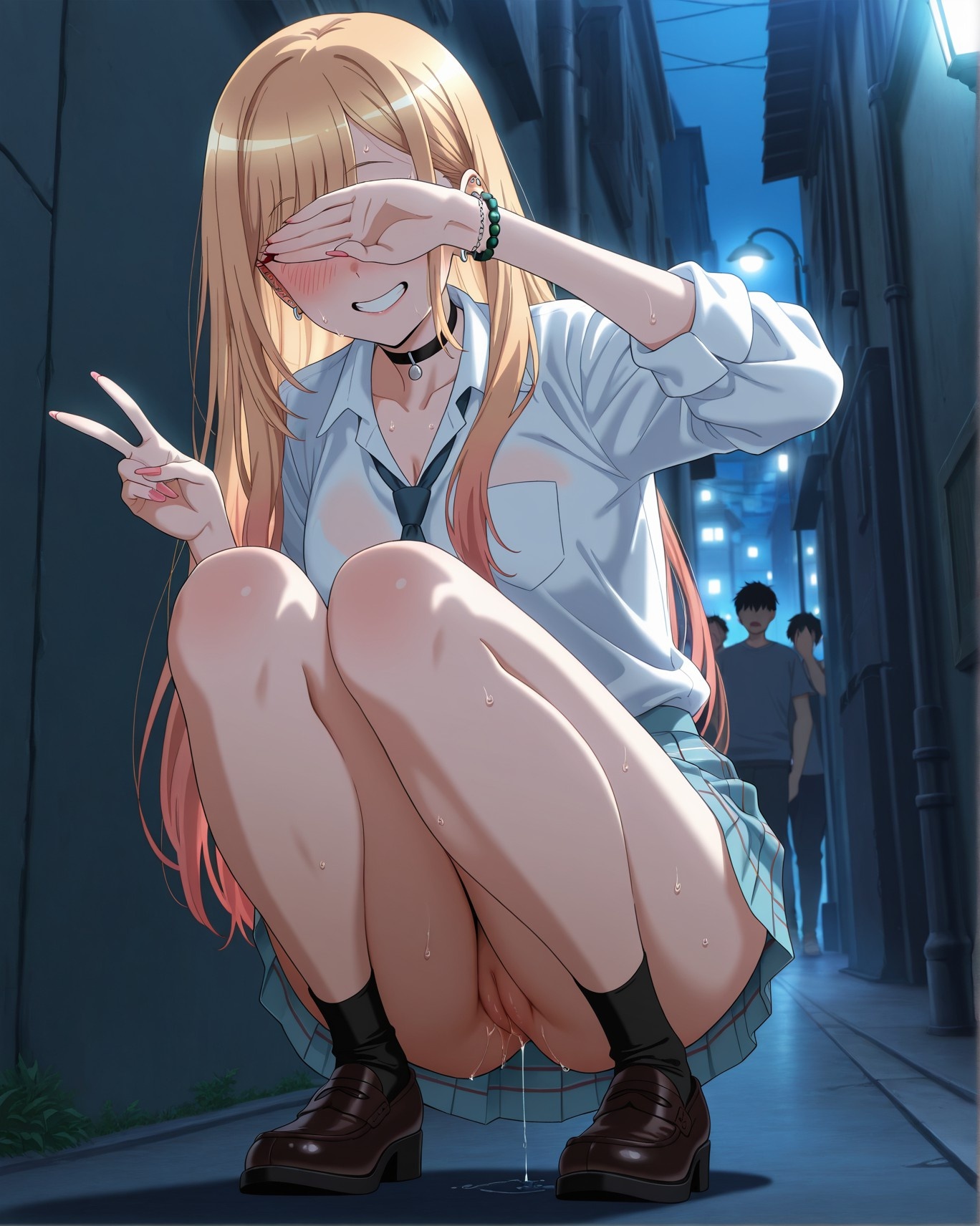 AI Generated Anime Girl - 更衣人偶坠入爱河 喜多川海梦 Vol.3：学生装紧身衣露穴 226P
