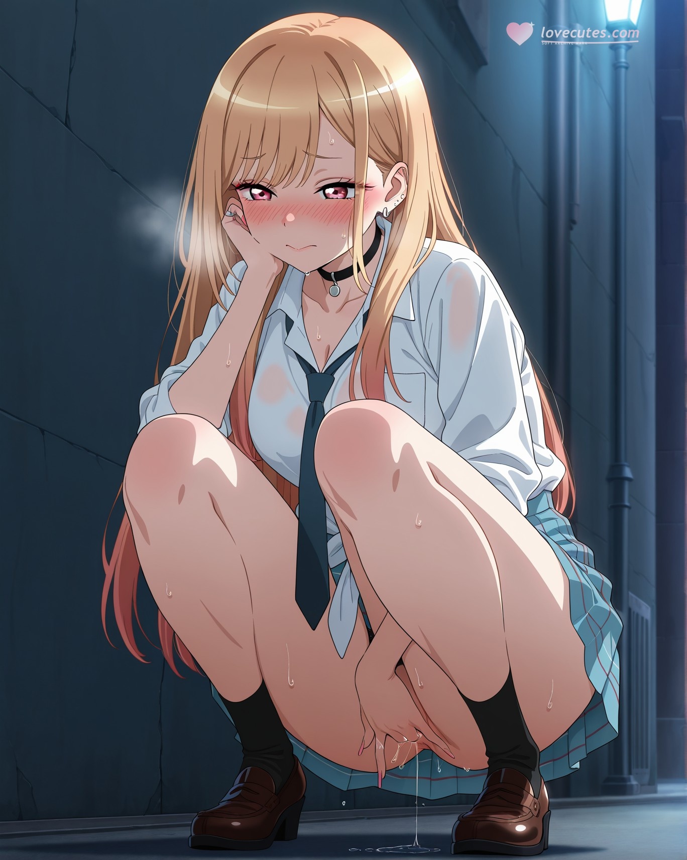 AI Generated Anime Girl - 更衣人偶坠入爱河 喜多川海梦 Vol.3：学生装紧身衣露穴 226P
