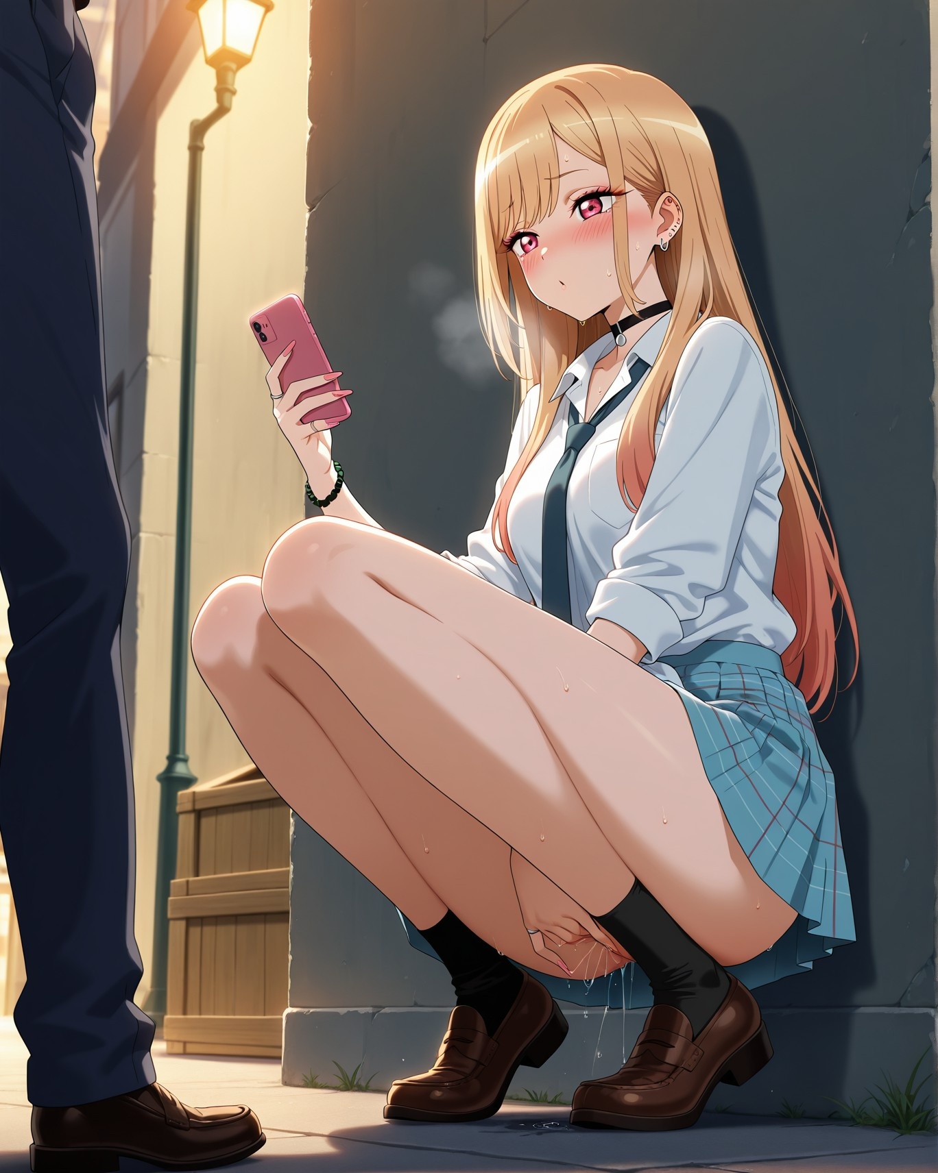AI Generated Anime Girl - 更衣人偶坠入爱河 喜多川海梦 Vol.3：学生装紧身衣露穴 226P