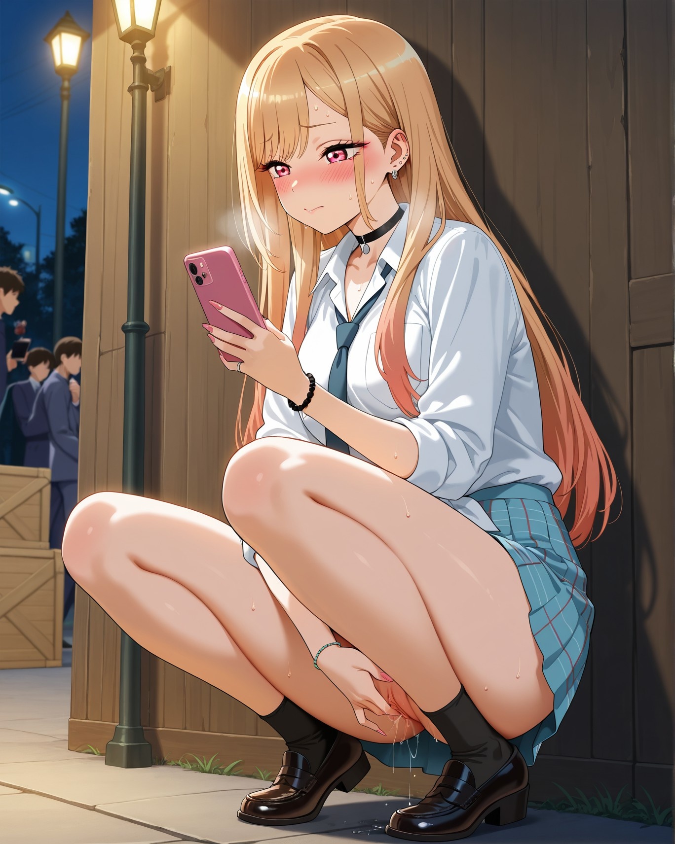 AI 생성 애니메이션 소녀 - 更衣人偶坠入爱河 喜多川海梦 Vol.3: 학생복 타이트 의상 226P