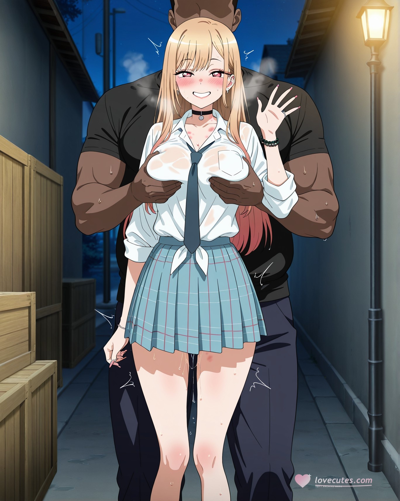 AI Generated Anime Girl - 更衣人偶坠入爱河 喜多川海梦 Vol.3：学生装紧身衣露穴 226P