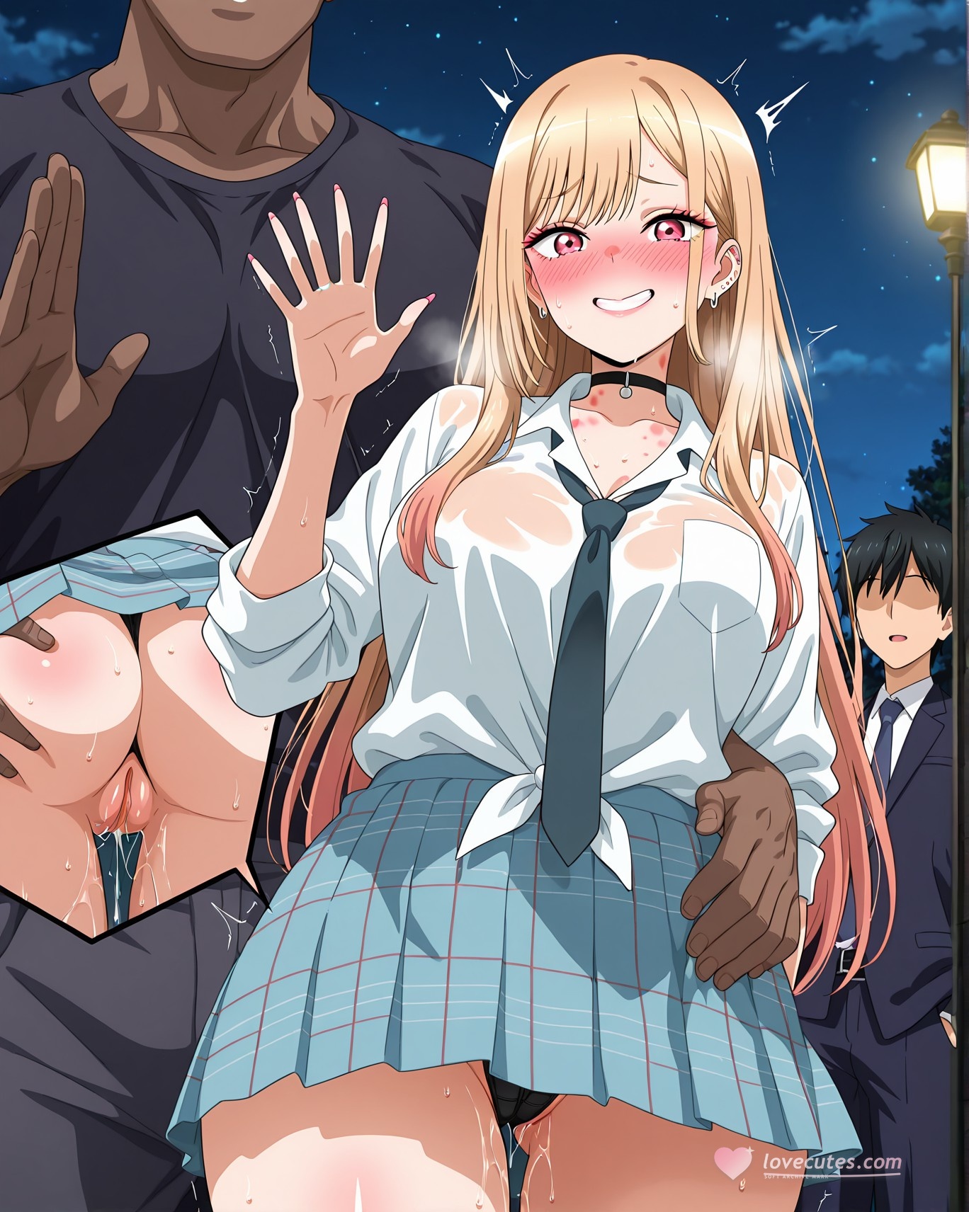 AI Generated Anime Girl - 更衣人偶坠入爱河 喜多川海梦 Vol.3：学生装紧身衣露穴 226P