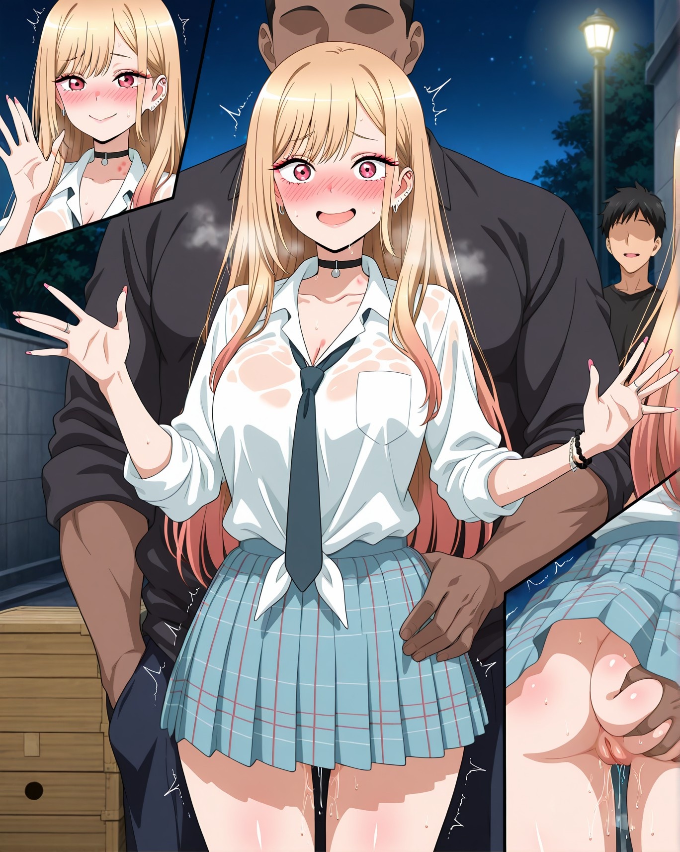 AI Generated Anime Girl - 更衣人偶坠入爱河 喜多川海梦 Vol.3：学生装紧身衣露穴 226P