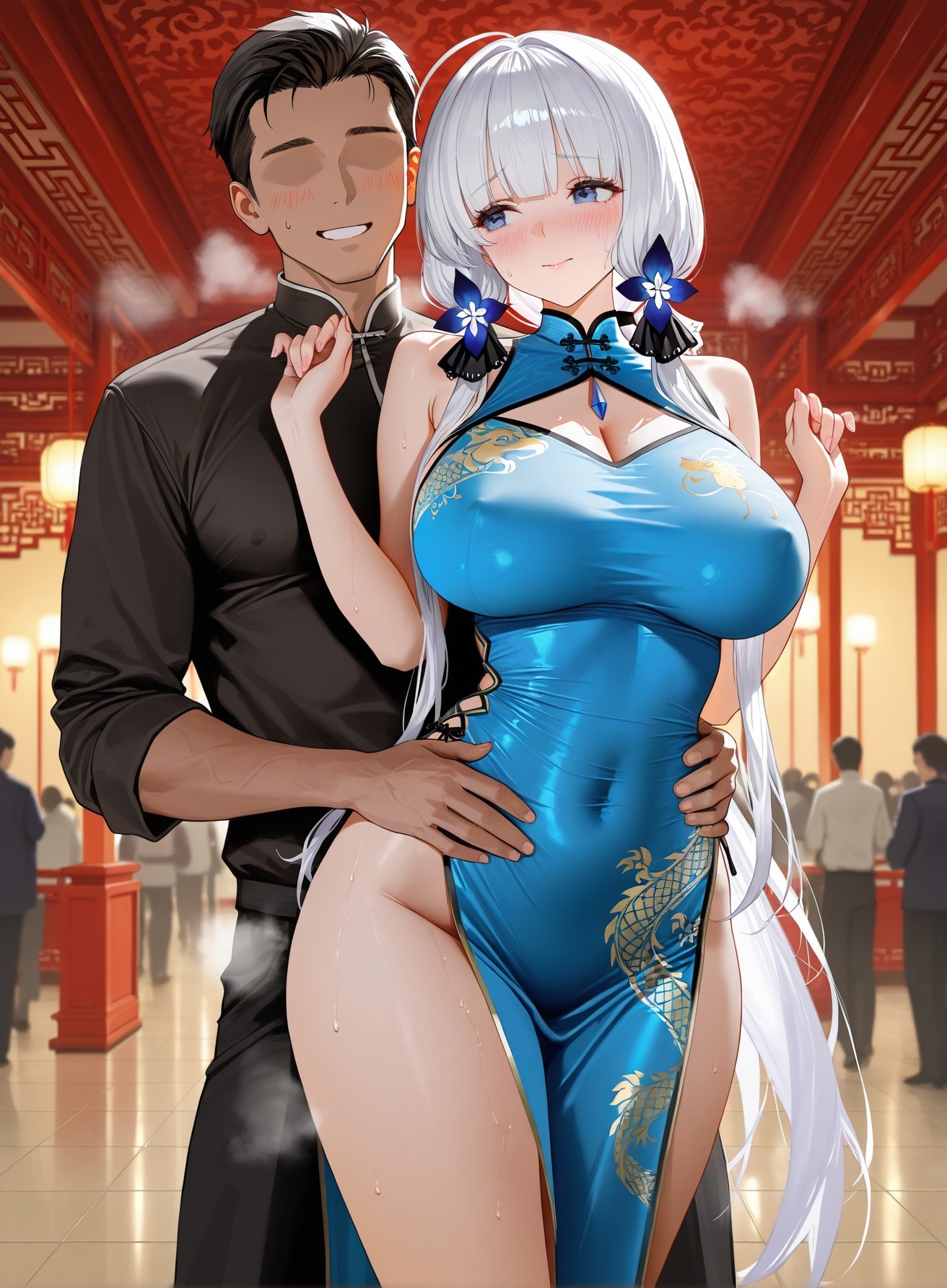 AI生成アニメ少女 - 碧蓝航线 光辉 Vol.2：黒ストレース下着露出穴 136P