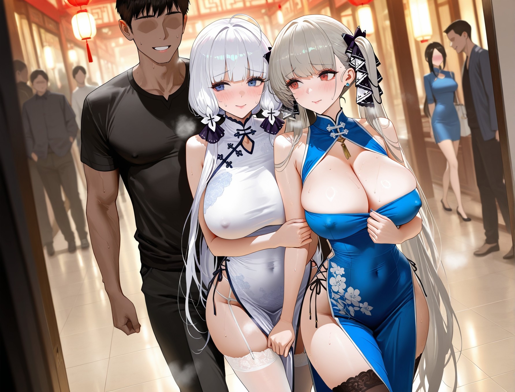 Cô Gái Anime Tạo Bởi AI - 碧蓝航线 光辉 Tập 2: Đồ Lót Ren Đen Hở Háng 136P