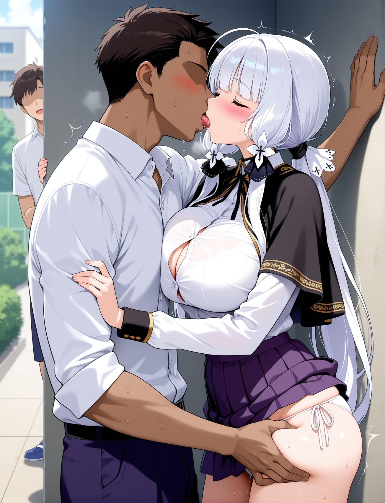 AI Generated Anime Girl - Azur Lane Light Cruiser: Student Outfit Bodysuit Reveal 187P