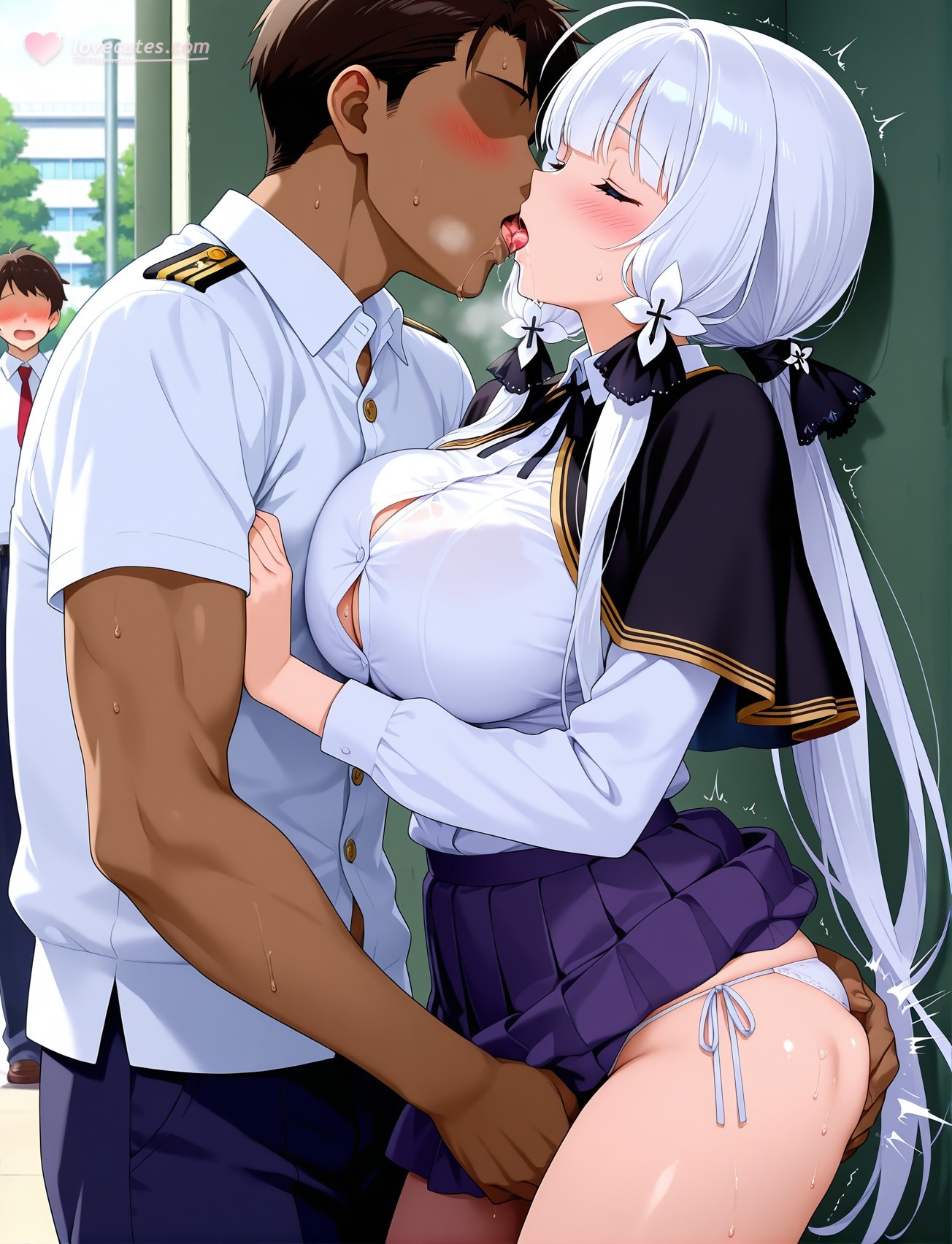 AI Generated Anime Girl - Azur Lane Light Cruiser: Student Outfit Bodysuit Reveal 187P