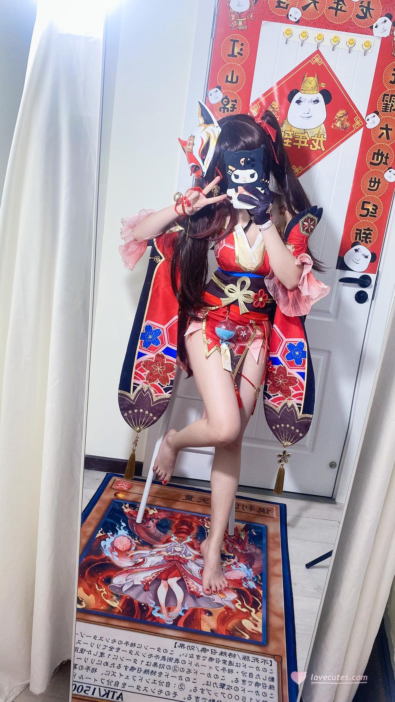 [cosplay] 白栎Shirly - 崩坏星穹铁道 花火：黑白丝袜美腿足控还原 53P3V