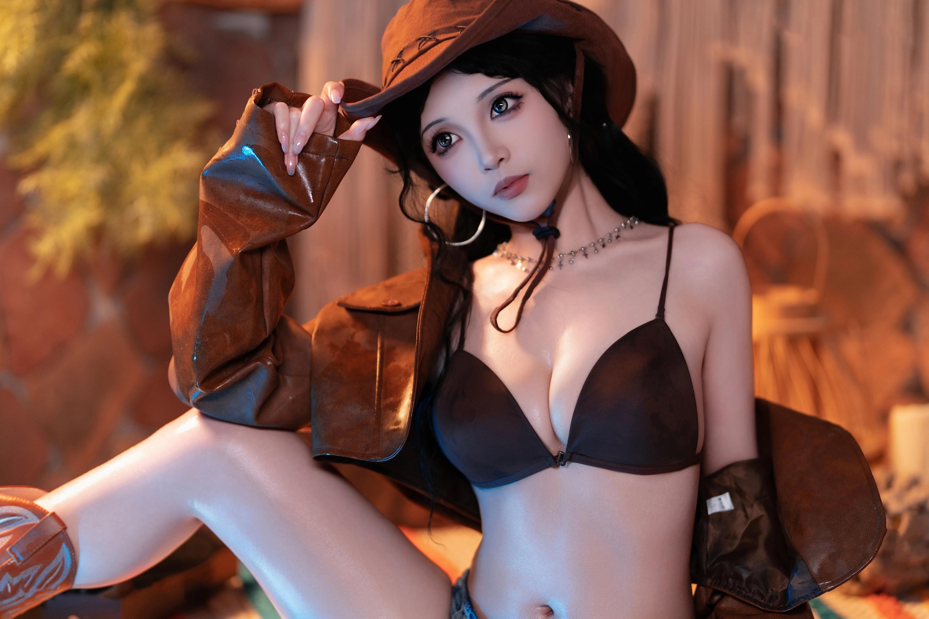 [写真] Bangni邦尼 - 牛仔很忙：牛仔帽比基尼翘臀美腿写真 79P