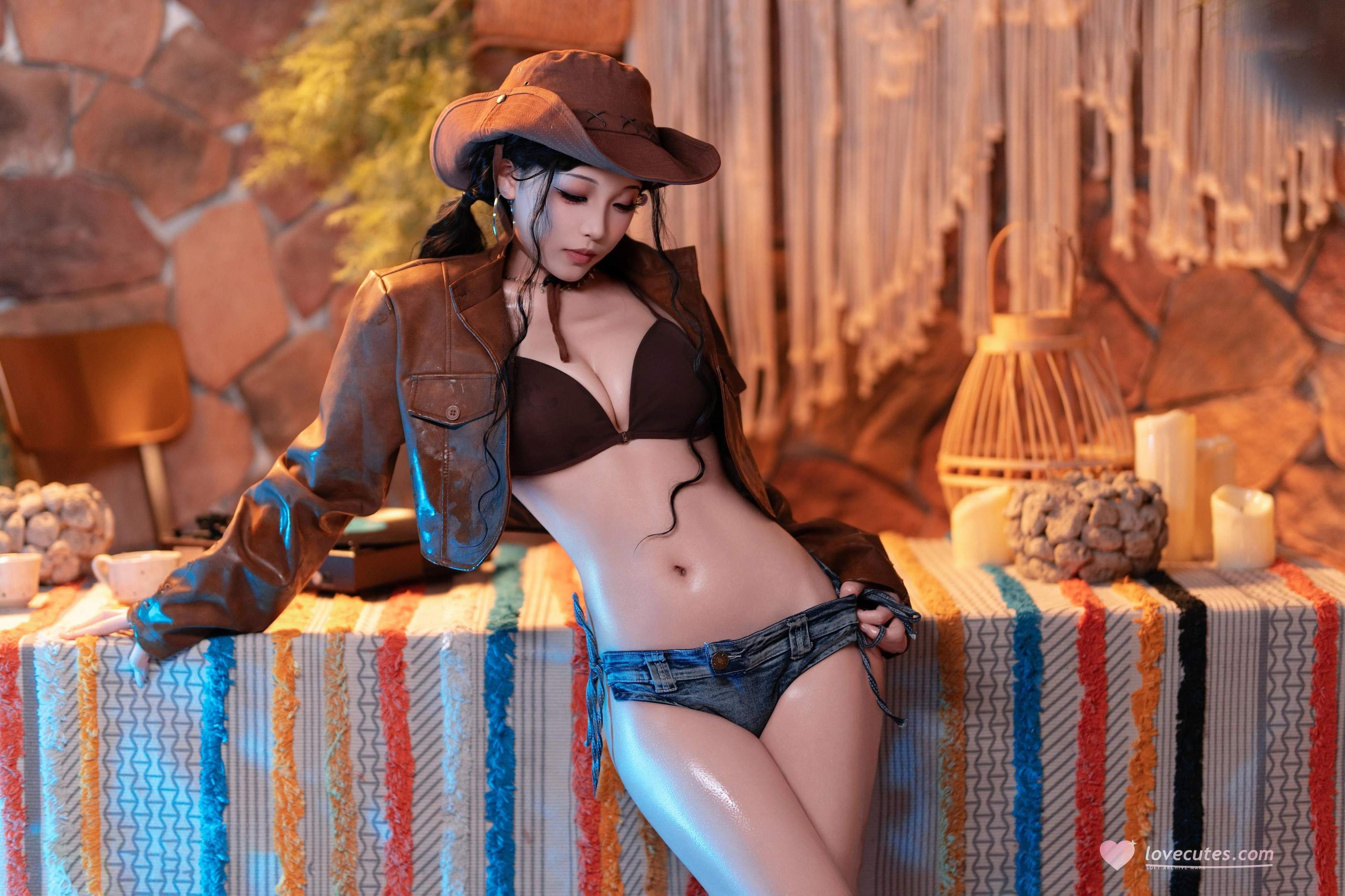 [Ảnh] Bangni 邦尼 - Cao Bồi Rất Bận: Mũ Cao Bồi, Bikini, Đùi Nảy Nở 79P