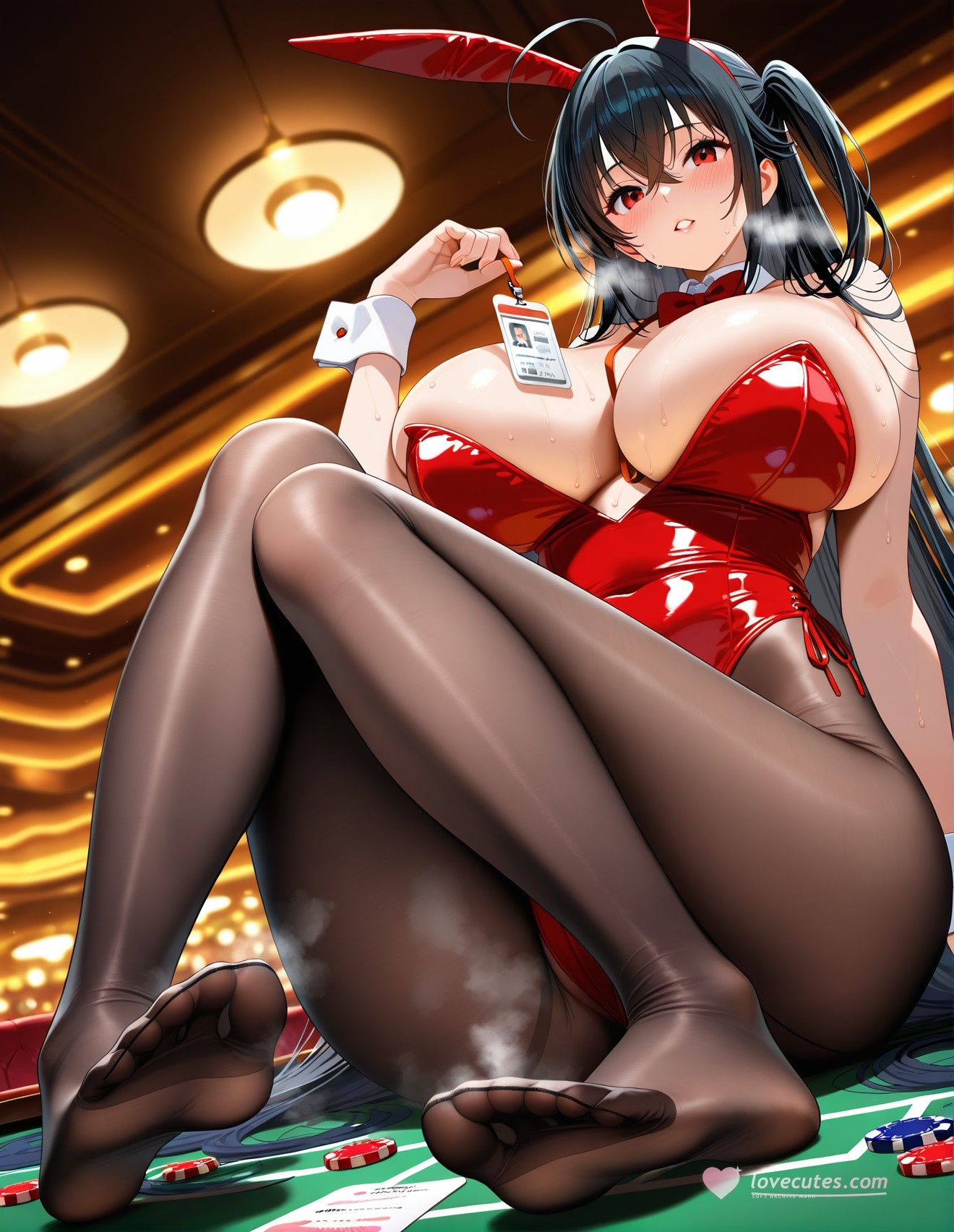 AI Generated Anime Girl - 碧蓝航线 大凤 2：黑丝紧身衣露穴 197P