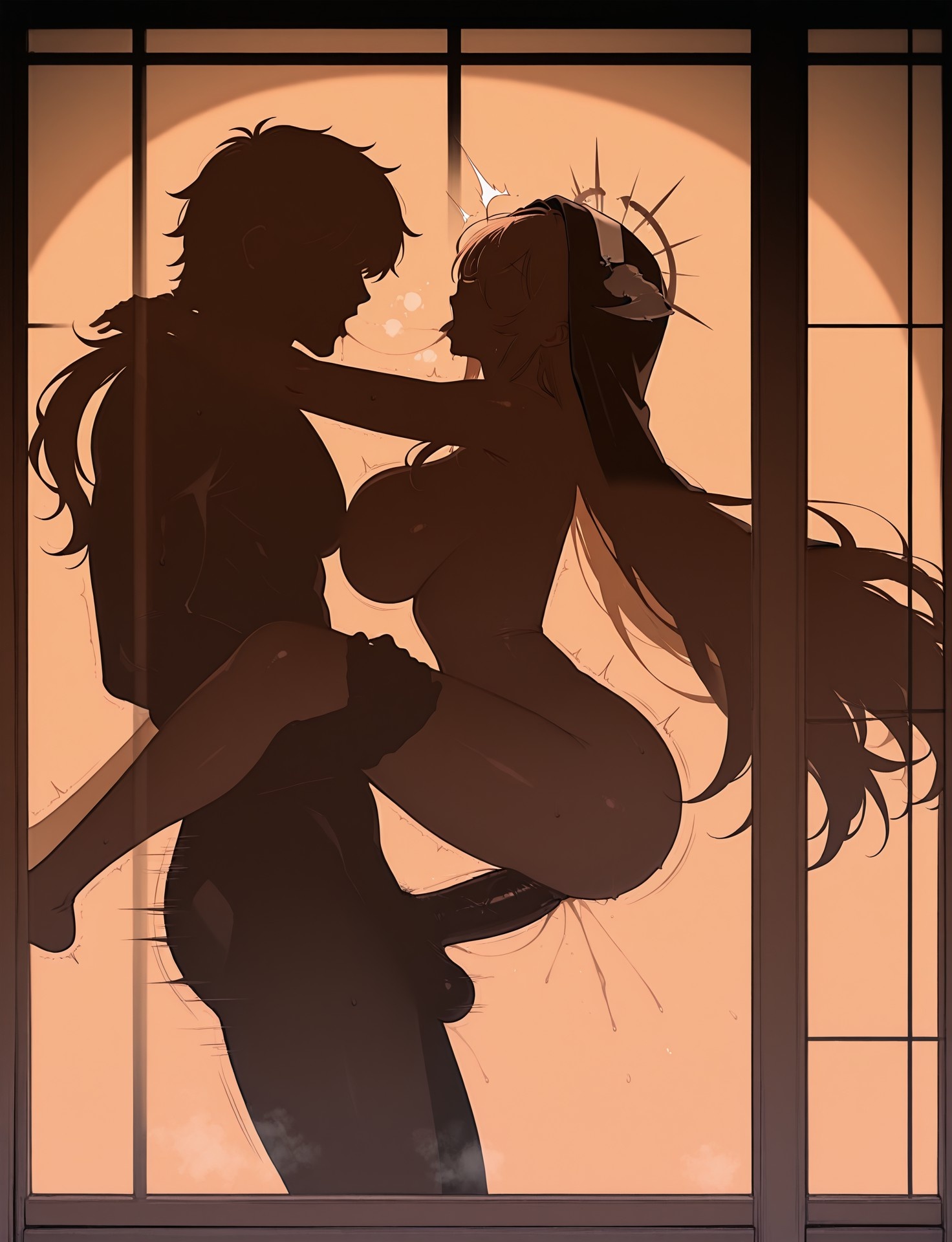 AI Generated Anime Girl - 碧蓝航线 怨仇 Patreon版：紧身衣浴室露穴 124P