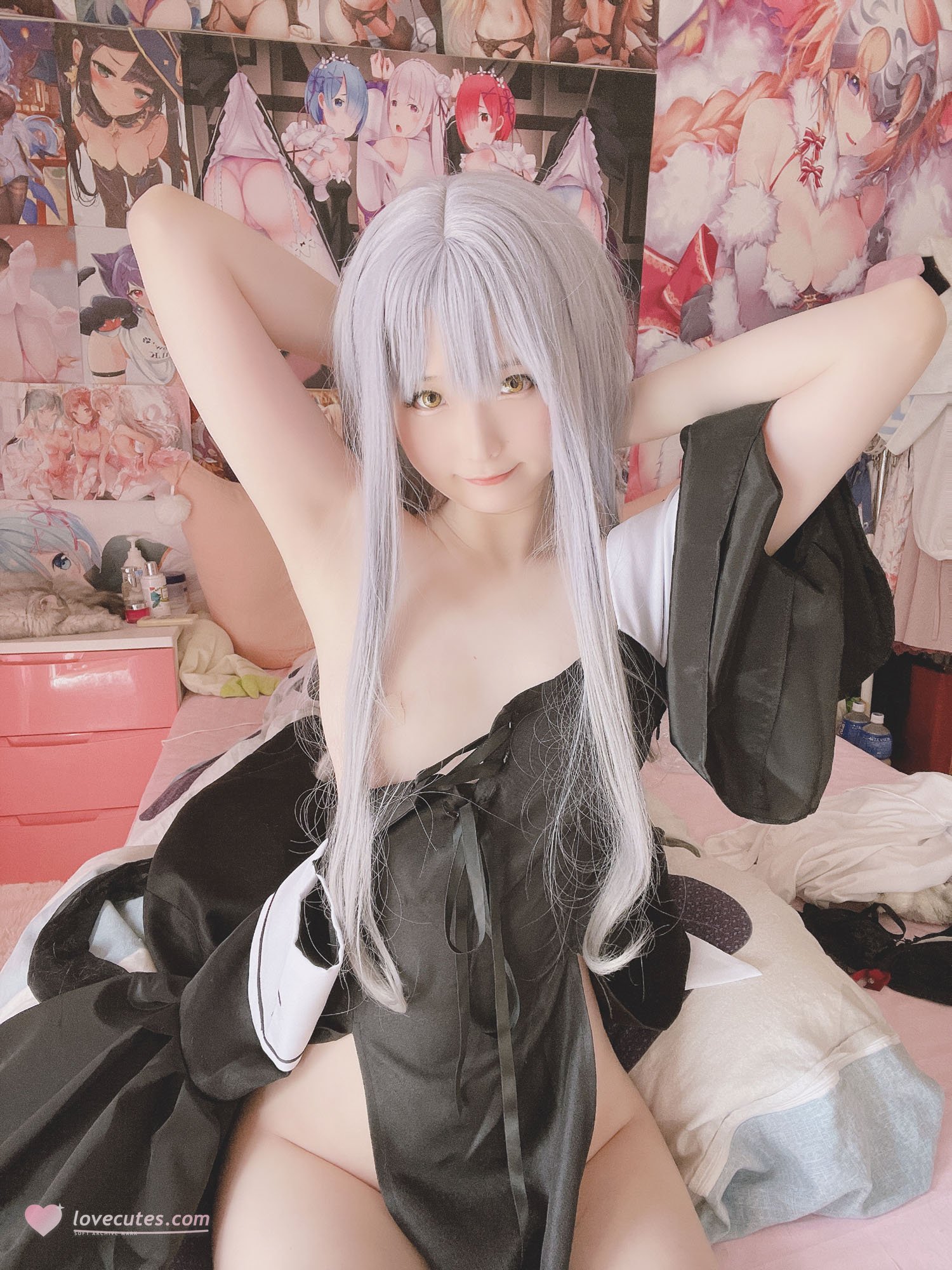 [Private] Xi Daidai - Nun Down Version: Nun Lingerie Exposing Private Parts 30P1V