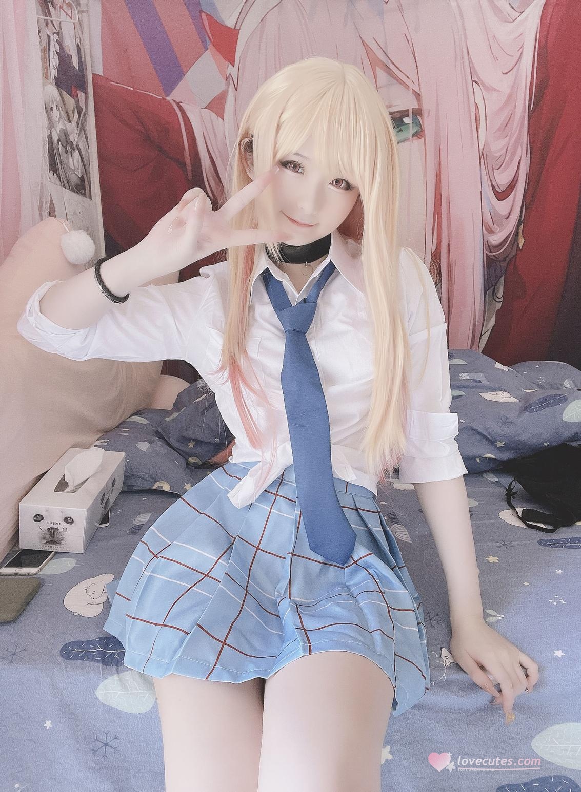 '[cosplay] H习呆呆 - Kito Chikawa Hải Mộng: Đùi đẹp trong đồng phục, khoe mông táo bạo 22P2V'
