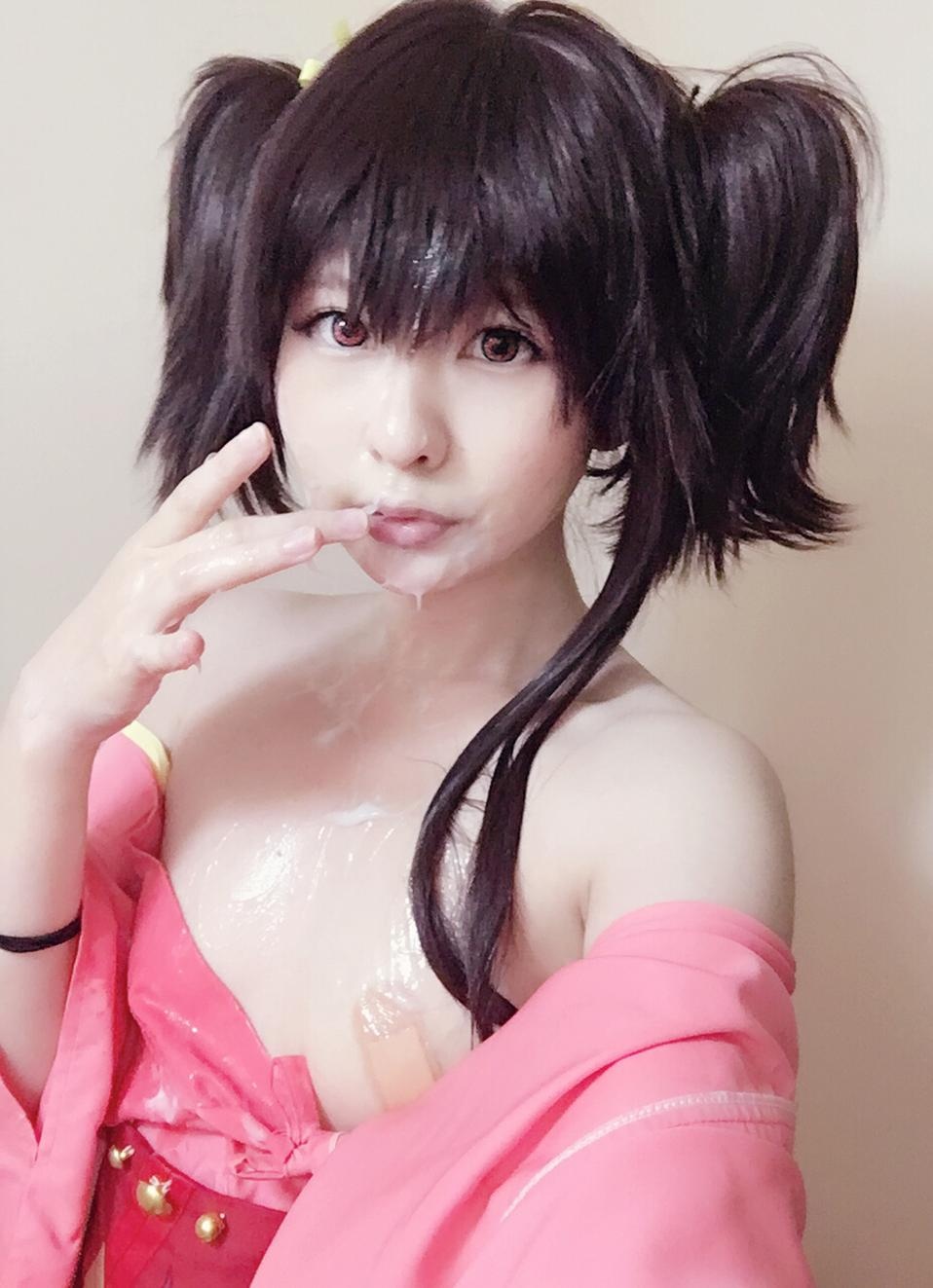 [cosplay] 习呆呆 - 甲铁城的卡巴内瑞 无名：粉衣露点美腿大尺度还原 36P3V