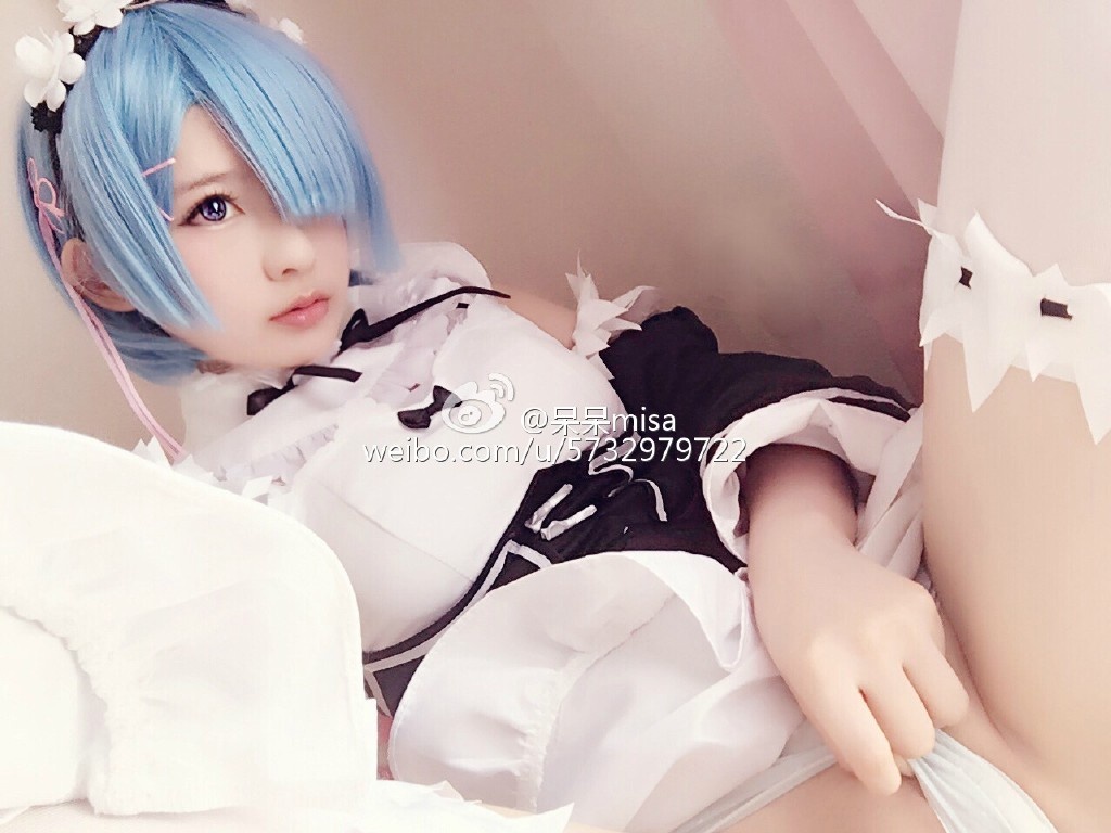 '[cosplay] 习呆呆 - Re:Zero 雷姆: Nữ phục vụ trắng, lộ điểm nhạy cảm, tái hiện lớn 34P1V'