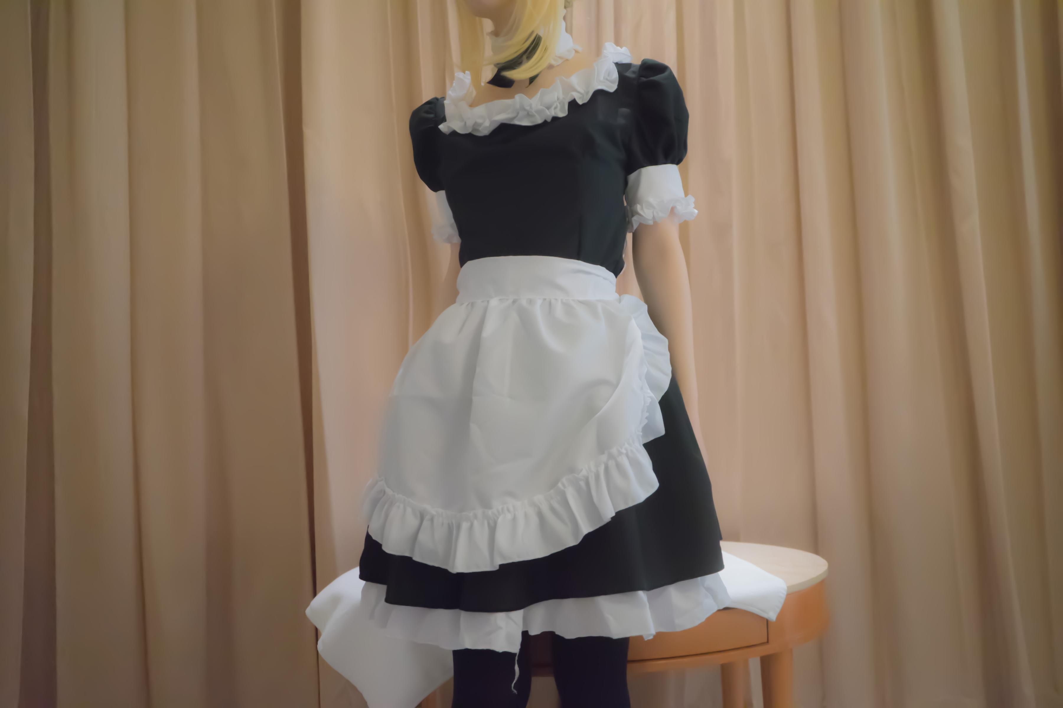 [Cosplay] Girl Movie - Fate Saber Maid: High-Scale Character Recreation 107P