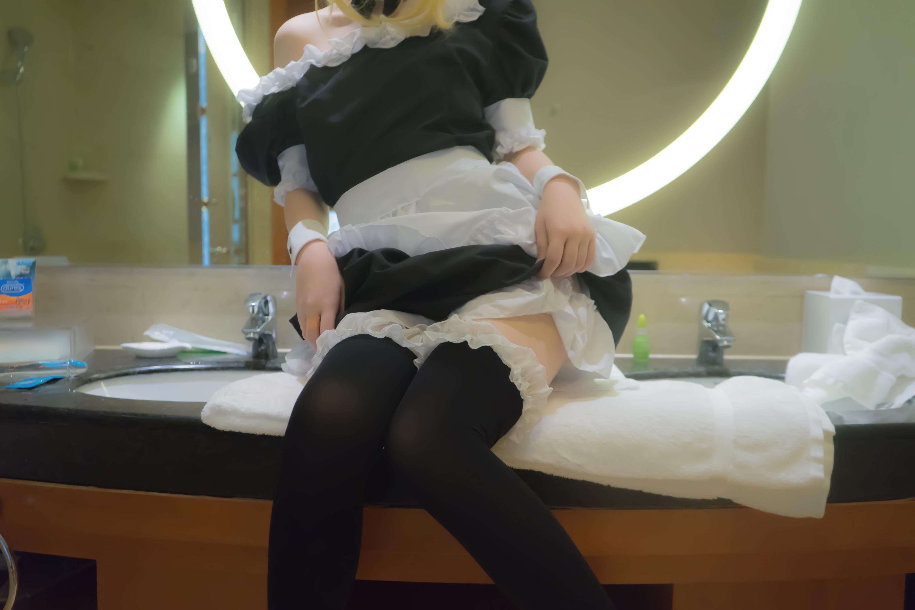 [Cosplay] Girl Movie - Fate Saber Maid: High-Scale Character Recreation 107P