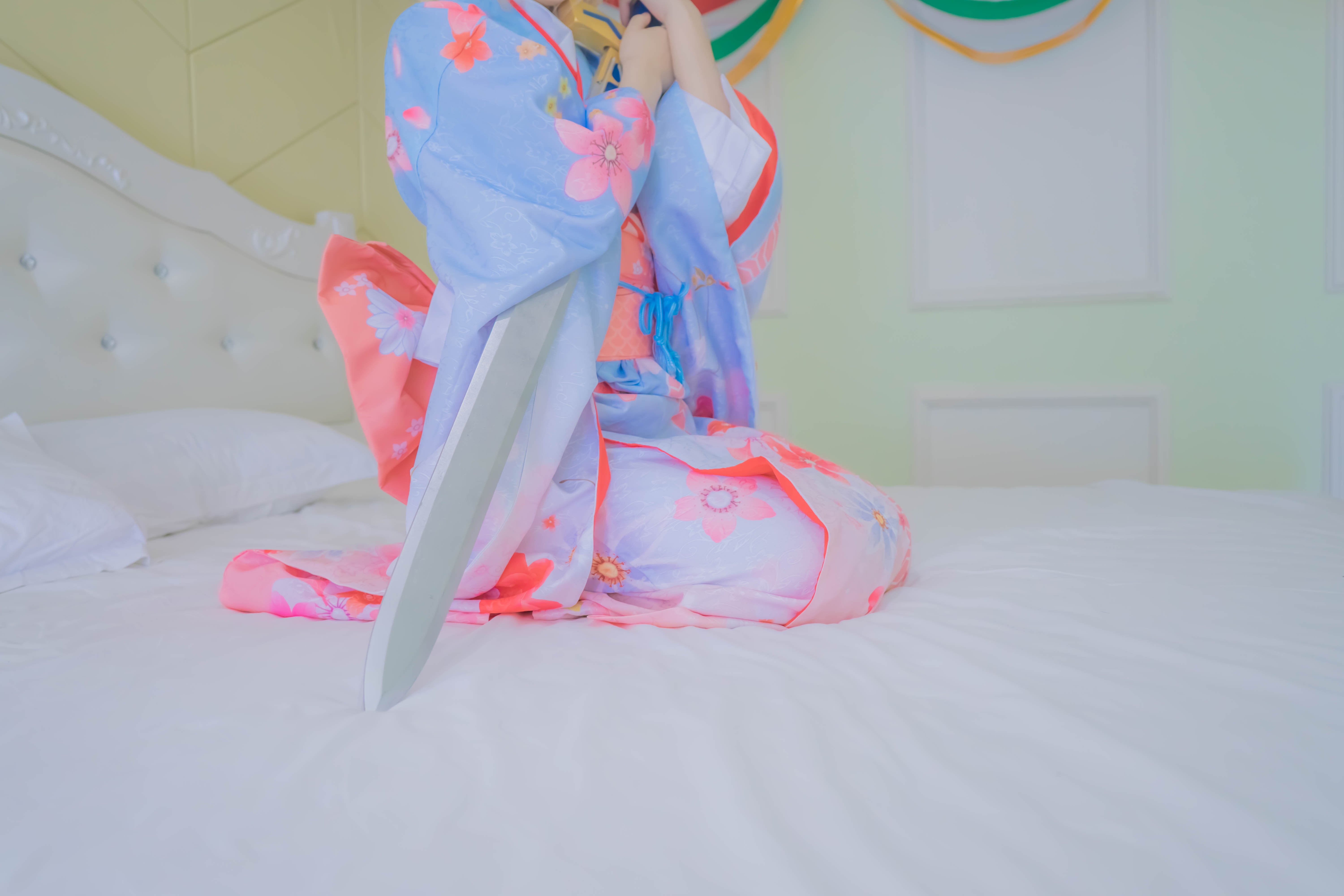 [Cosplay] Girl Movie - Fate Saber in Traditional Kimono: High-Scale Character Recreation 88P