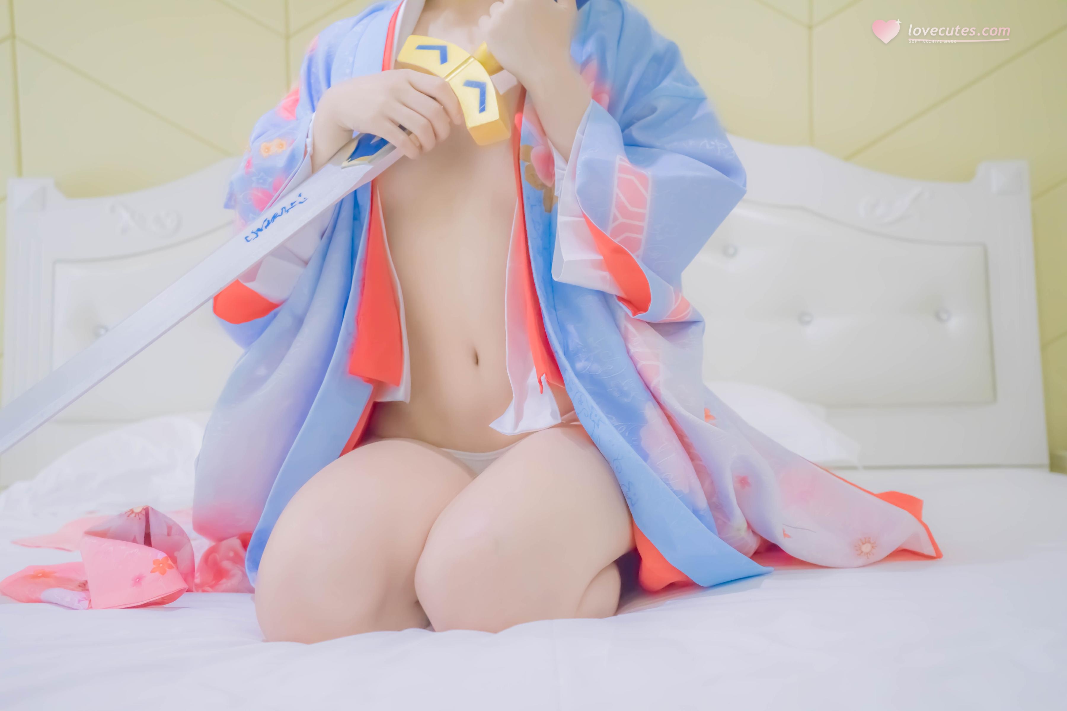 [Cosplay] Girl Movie - Fate Saber in Traditional Kimono: High-Scale Character Recreation 88P