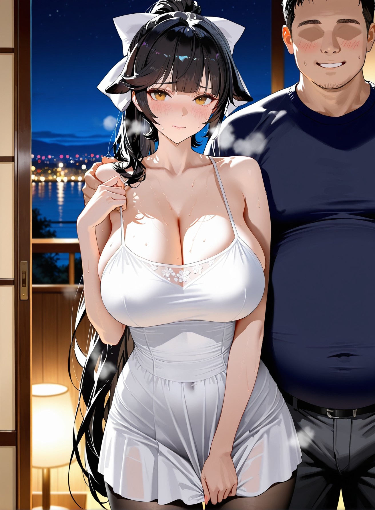 Azur Lane AI girls 碧蓝航线 高雄：黑丝白丝露穴 Gallery 126P