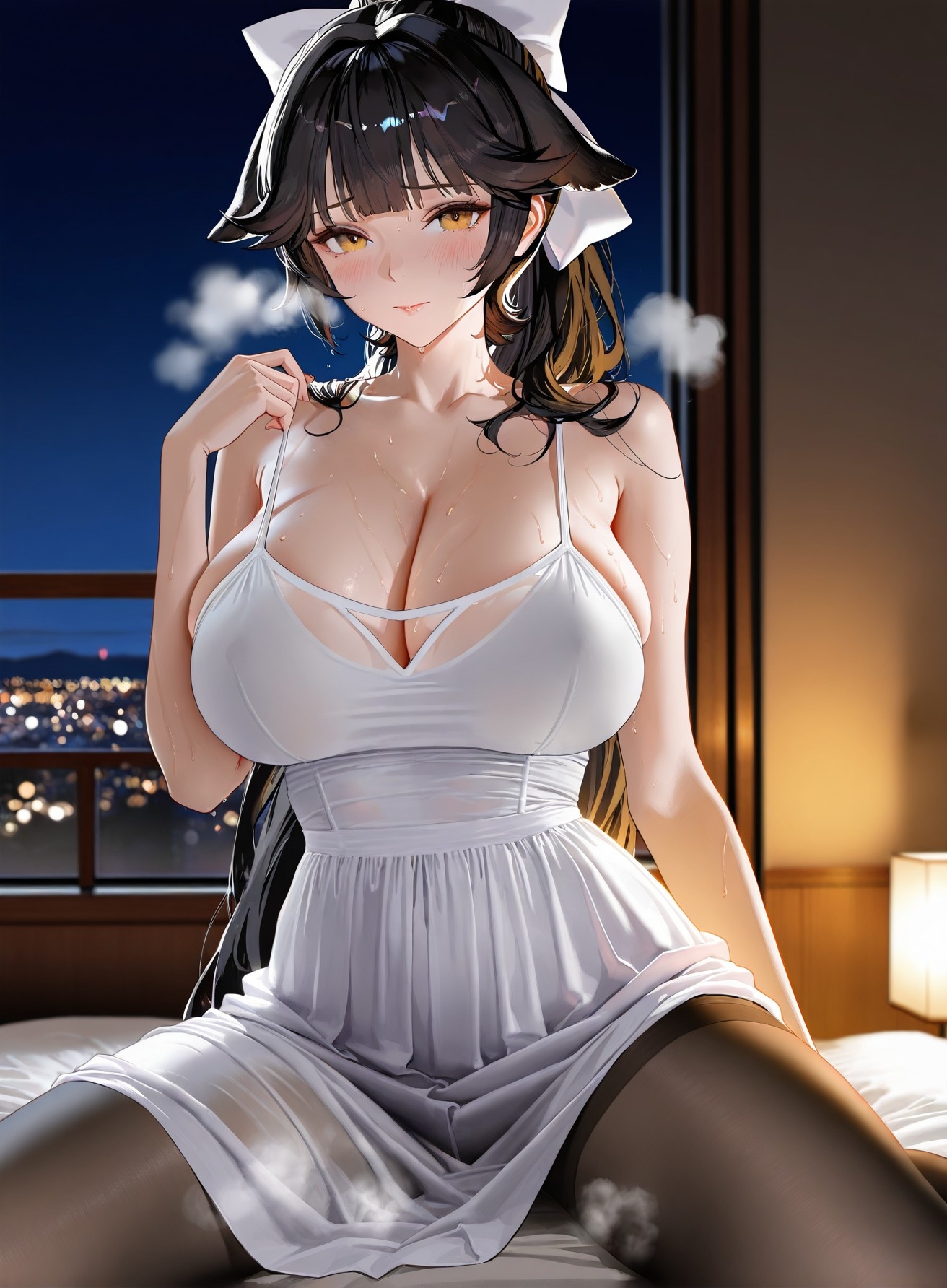 Azur Lane AI girls 碧蓝航线 高雄：黑丝白丝露穴 Gallery 126P