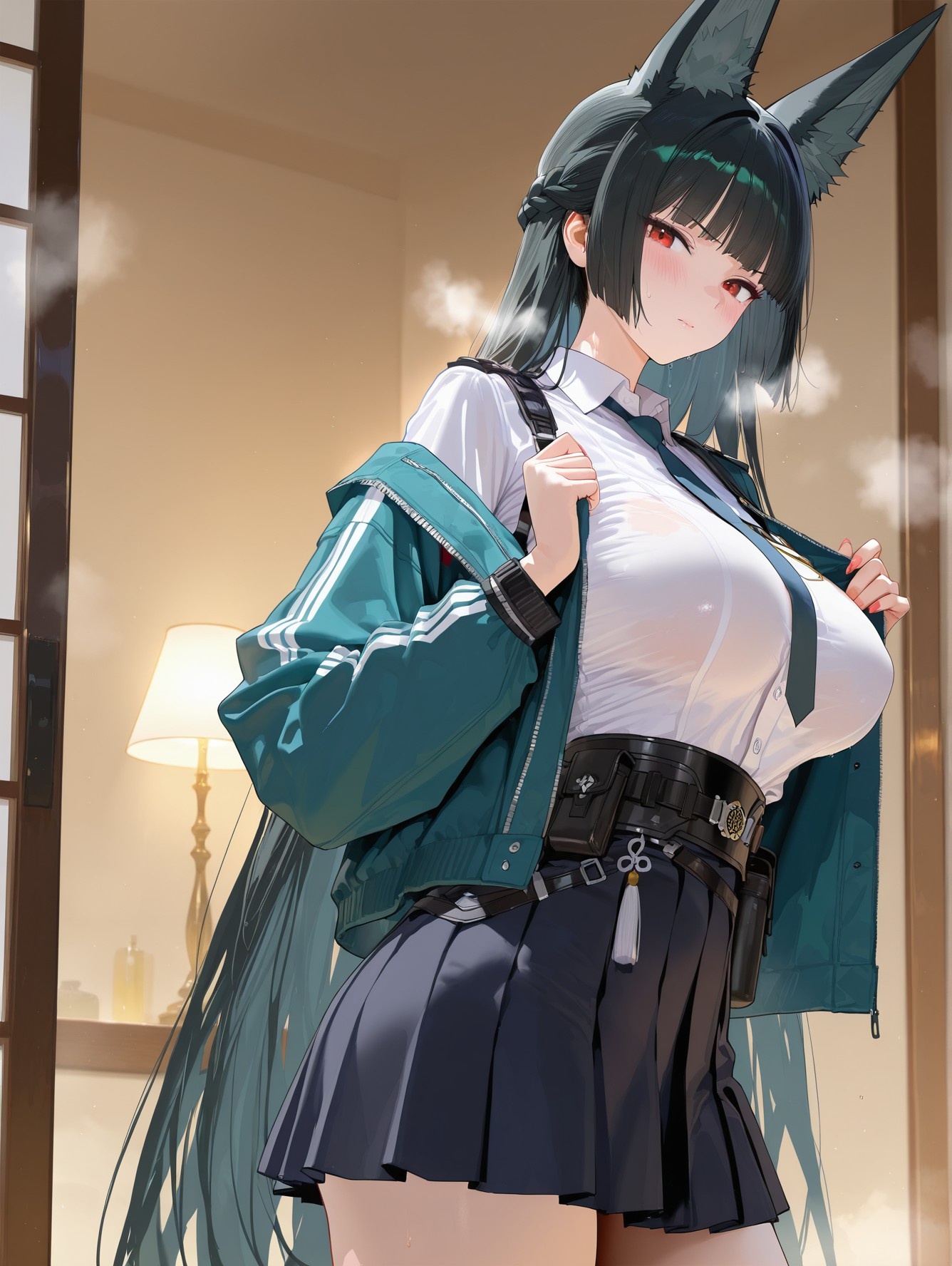 AI สร้างอนิเมะสาว - 绝区零 星见雅：เปียกโชกและเปิดเผย 155P