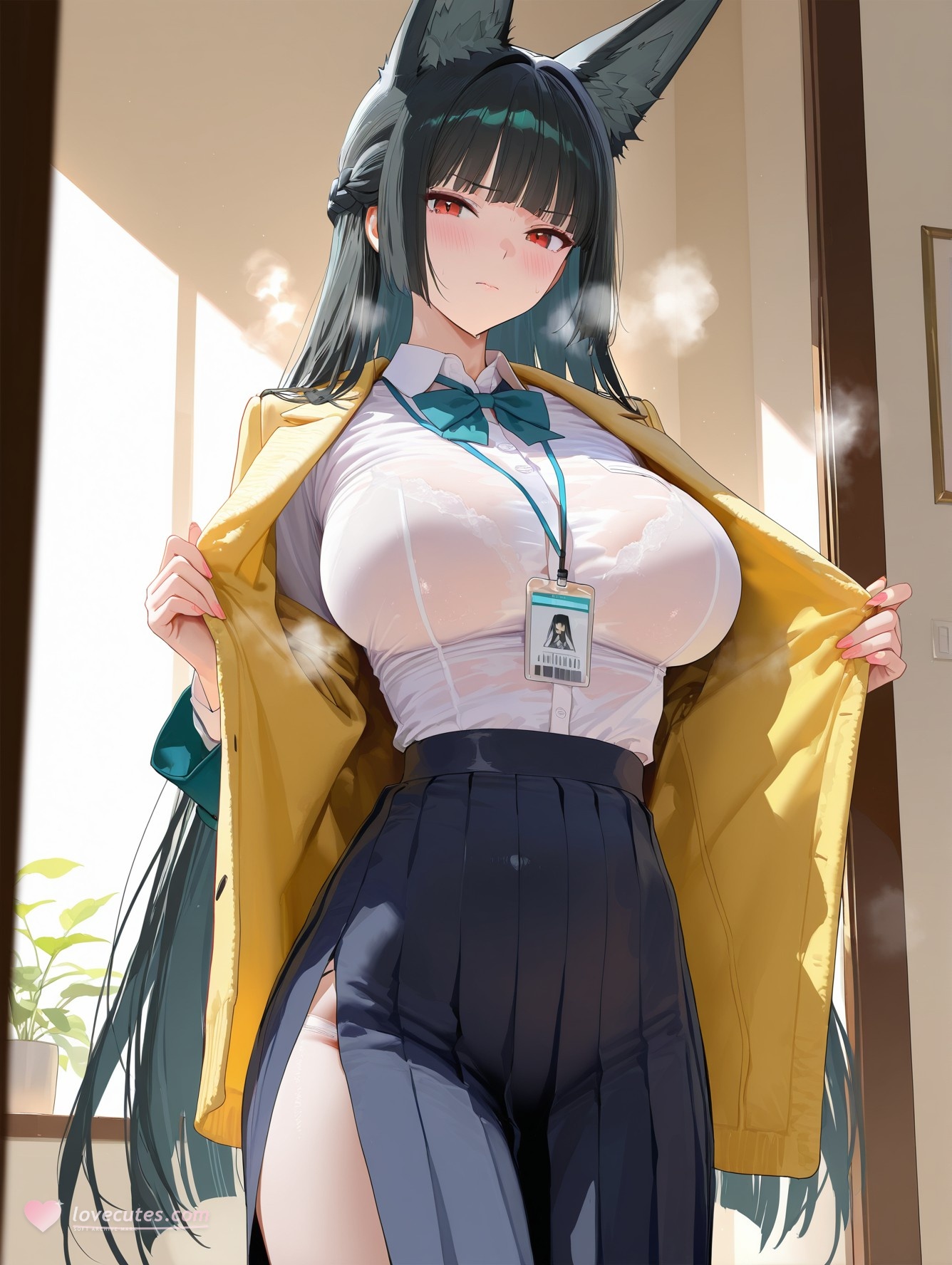 AI สร้างอนิเมะสาว - 绝区零 星见雅：เปียกโชกและเปิดเผย 155P
