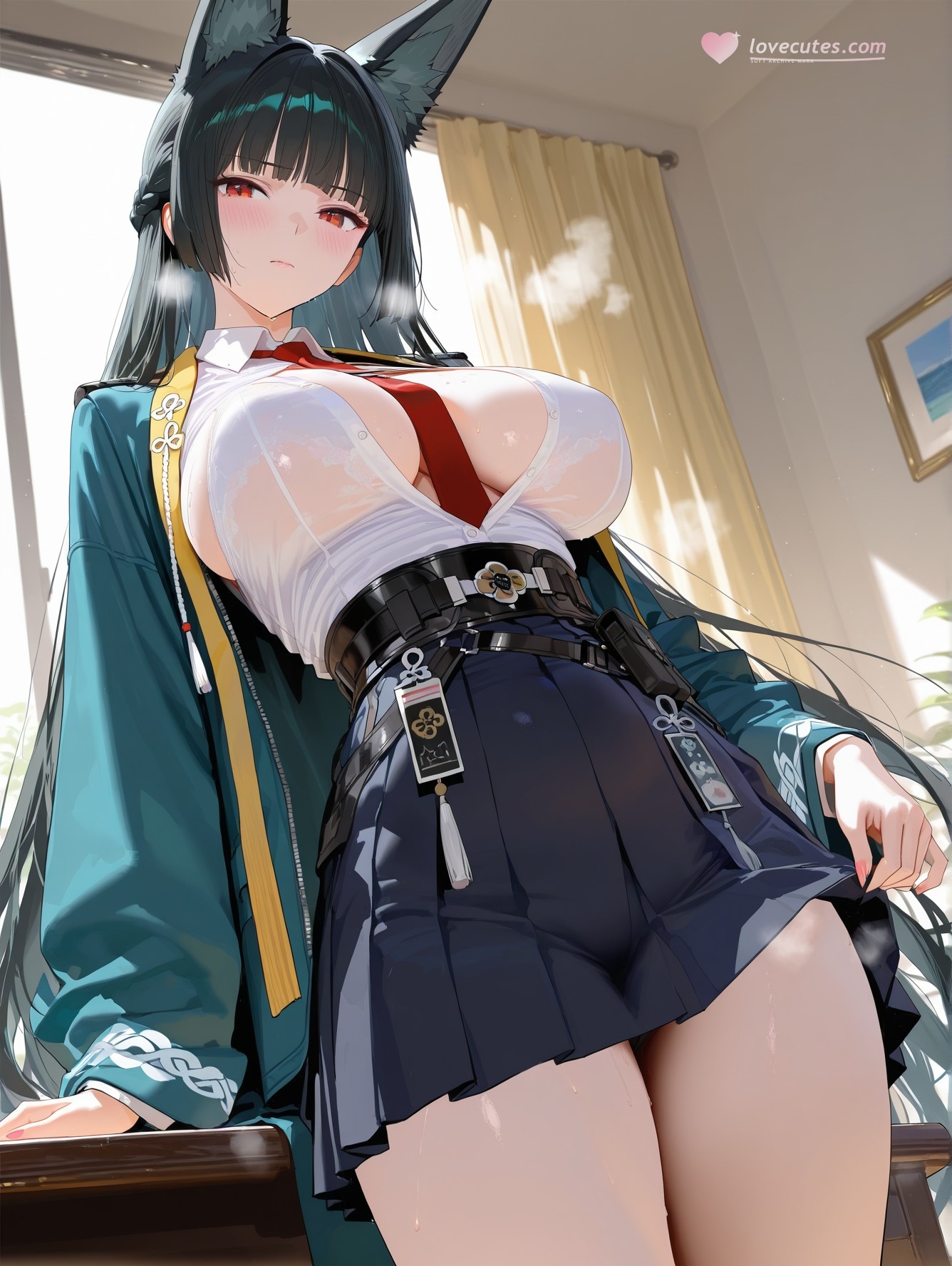 AI สร้างอนิเมะสาว - 绝区零 星见雅：เปียกโชกและเปิดเผย 155P